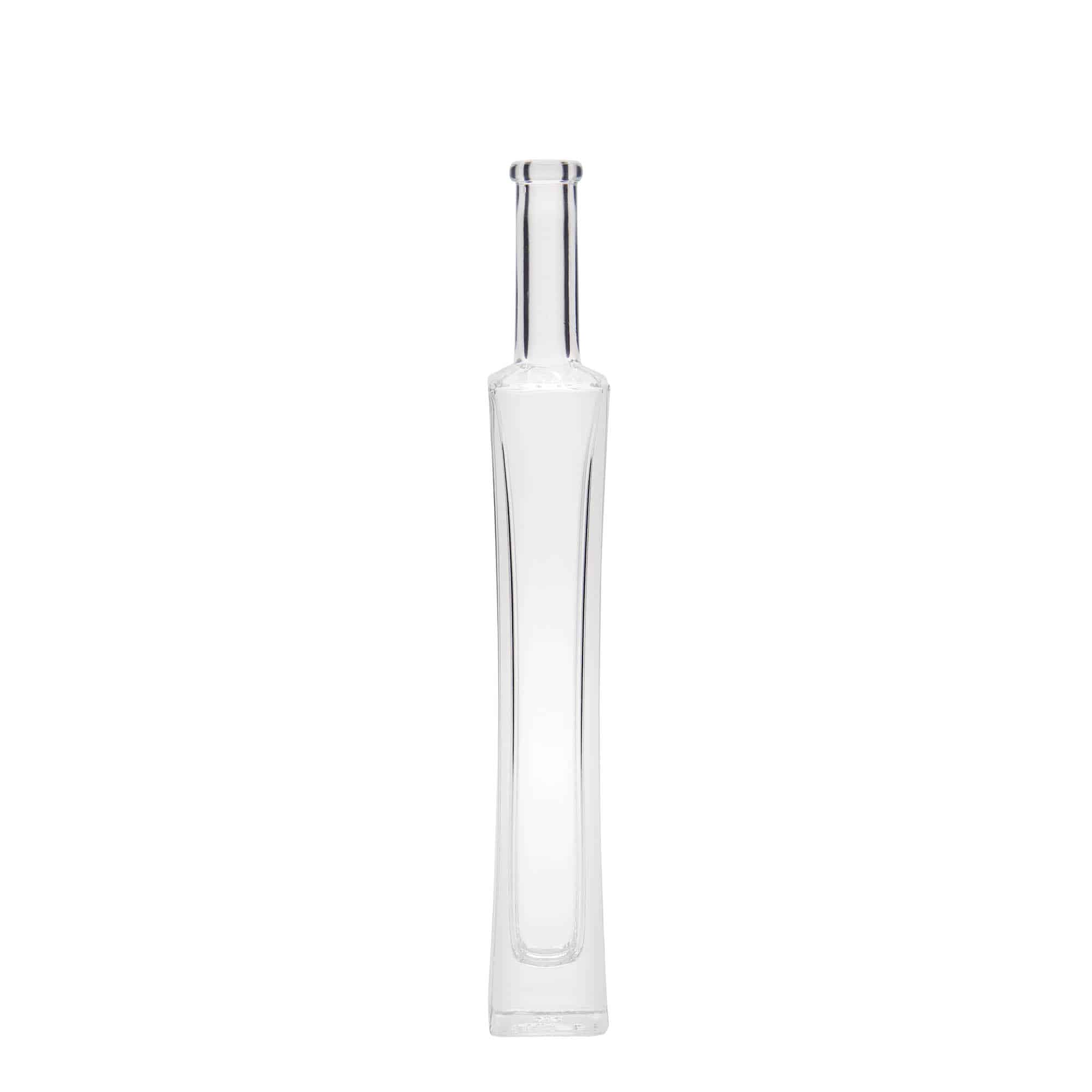 100 ml Bottiglia di vetro 'Koko', quadrata, imboccatura: fascetta 100 ml Bottiglia di vetro 'Koko', quadrata, imboccatura: fascetta