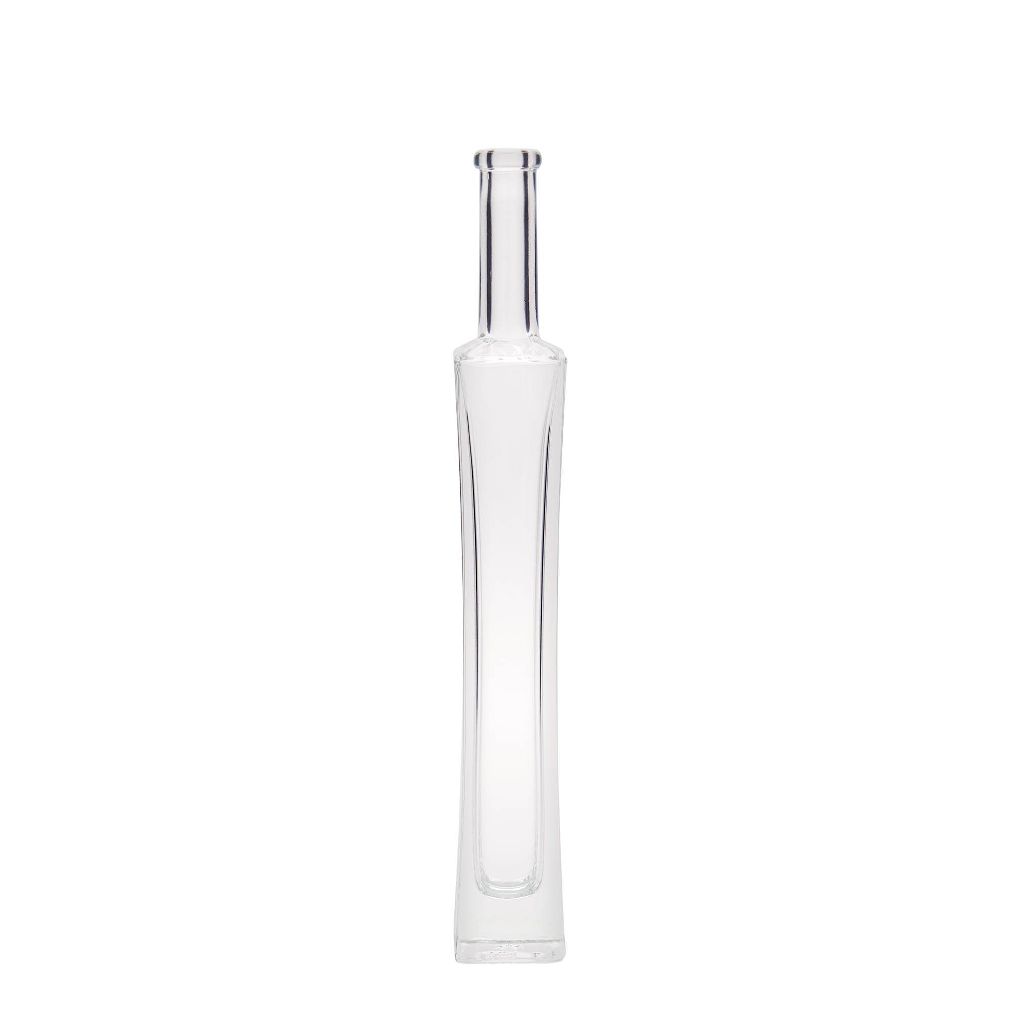 Bottiglia di vetro da 100 ml 'Koko', quadrata, bocca: tappo di sughero Bottiglia di vetro da 100 ml 'Koko', quadrata, bocca: tappo di sughero