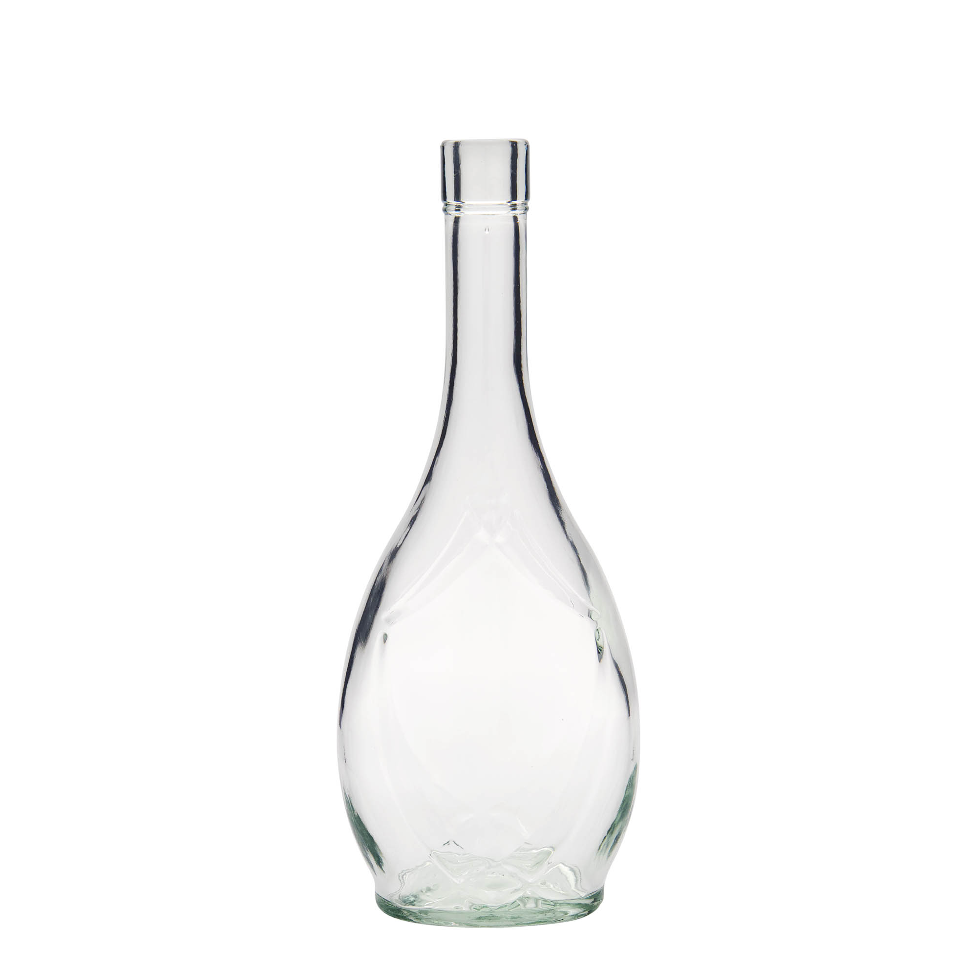 Bottiglia di vetro da 500 ml 'Saragossa', ovale, bocca: sughero Bottiglia di vetro da 500 ml 'Saragossa', ovale, bocca: sughero