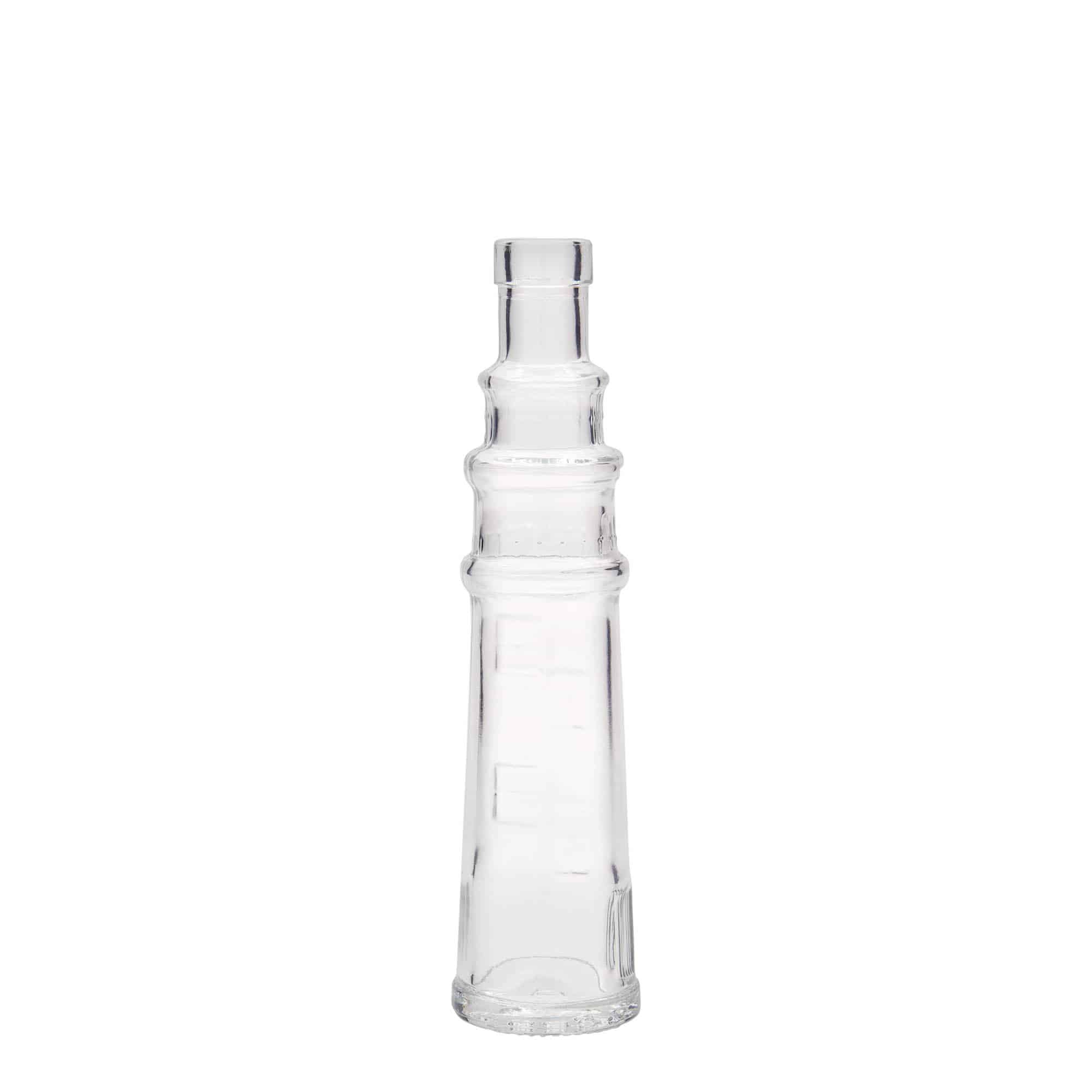Bottiglia di vetro da 100 ml 'Leuchtturm', bocca: sughero