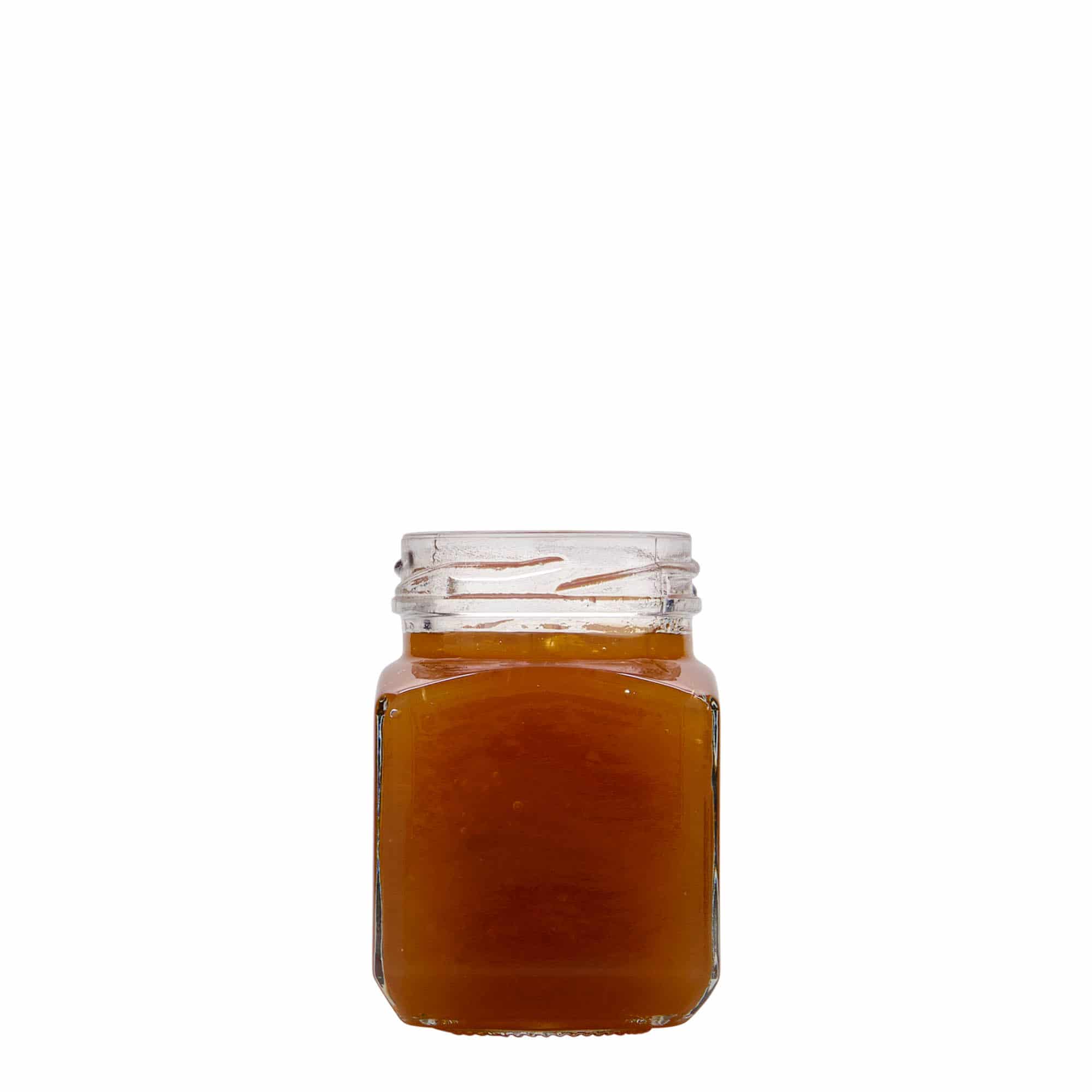 106 ml Vasetto quadrato, vetro, imboccatura: Twist-Off (TO 48)