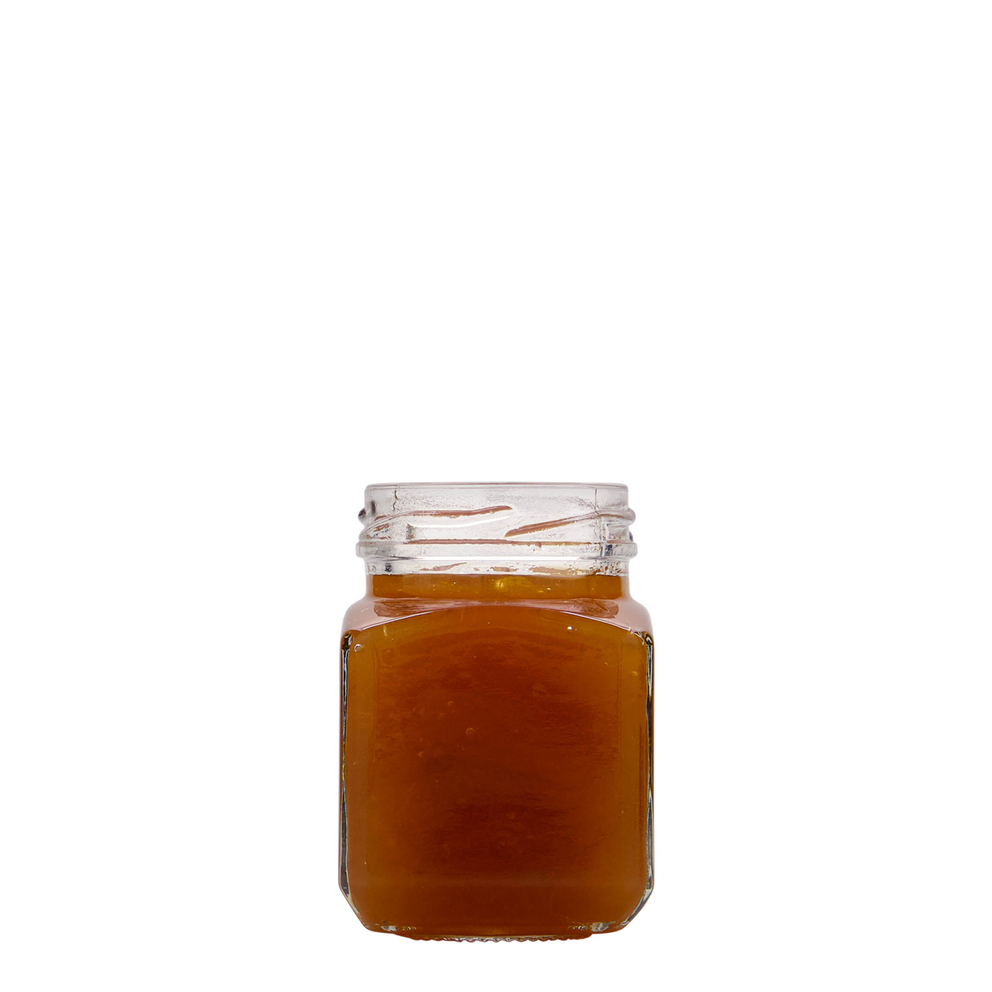 106 ml barattolo quadrato, bocca: Twist-Off (TO 48)