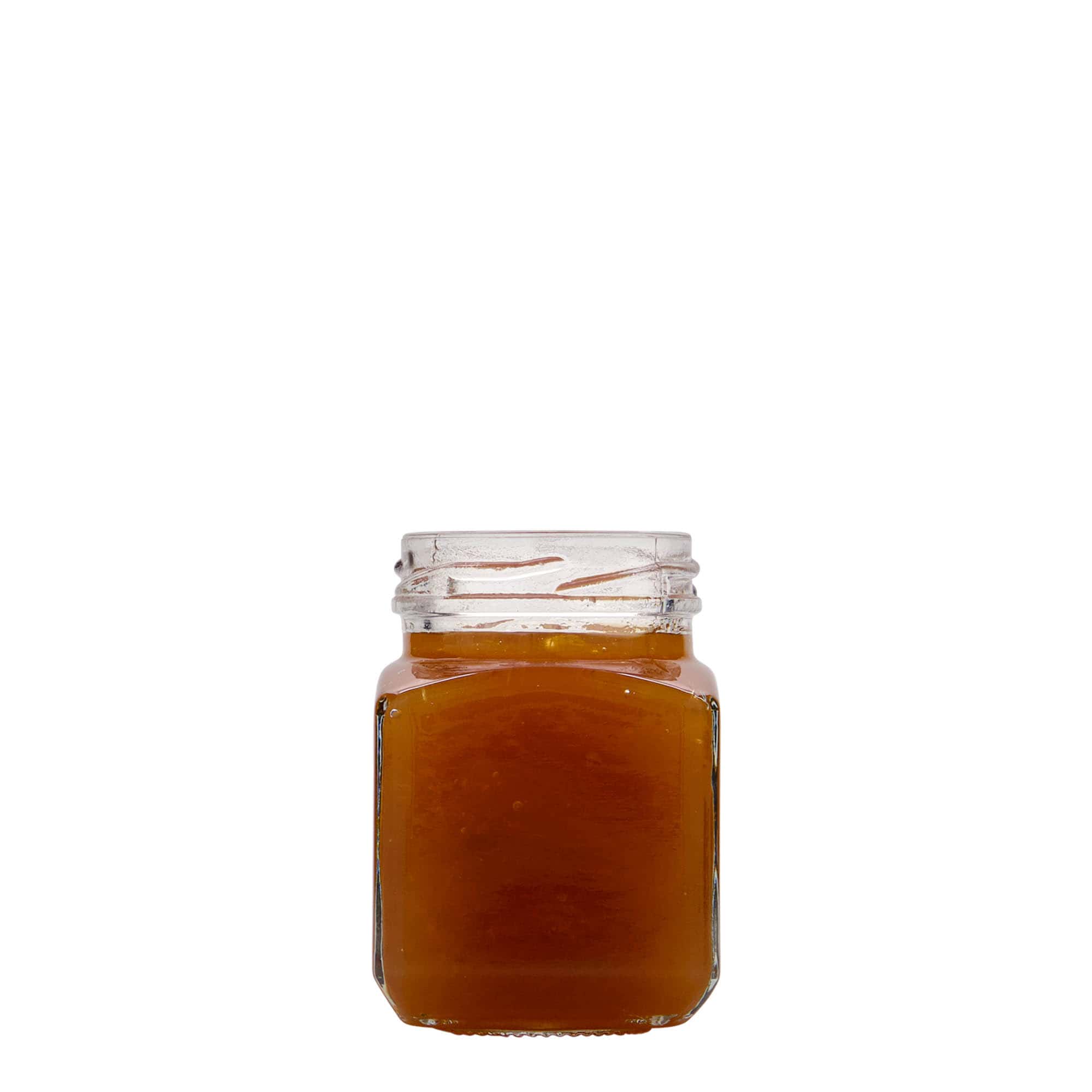 106 ml barattolo quadrato, bocca: Twist-Off (TO 48)