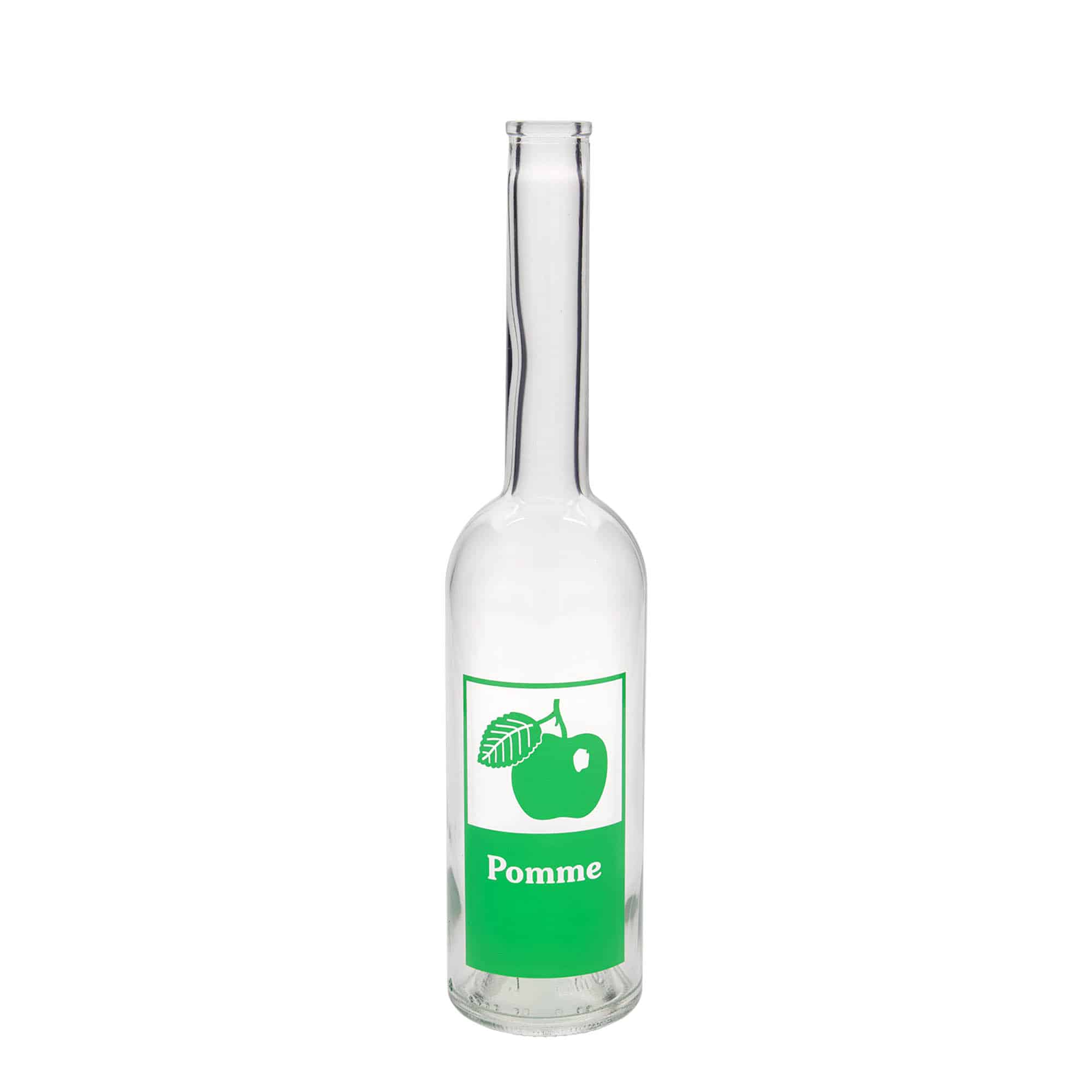 500 ml Bottiglia di vetro 'Opera' motivo: Pomme, imboccatura: fascetta 500 ml Bottiglia di vetro 'Opera' motivo: Pomme, imboccatura: fascetta