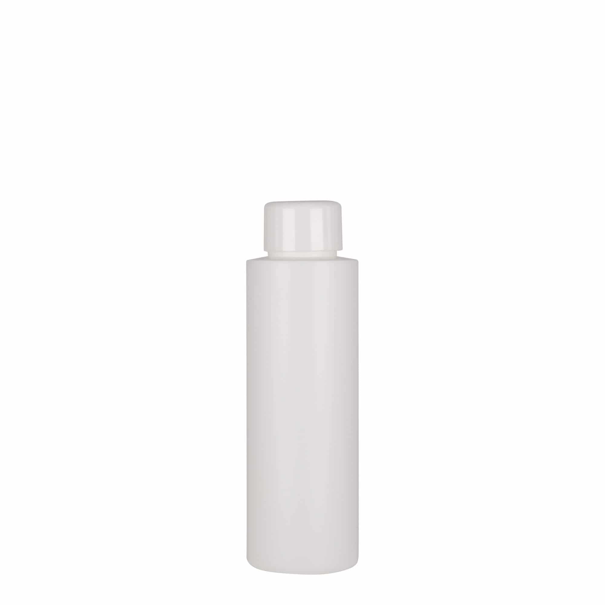 100 ml Flacone in plastica 'Pipe', HDPE, bianco, imboccatura: GPI 24/410