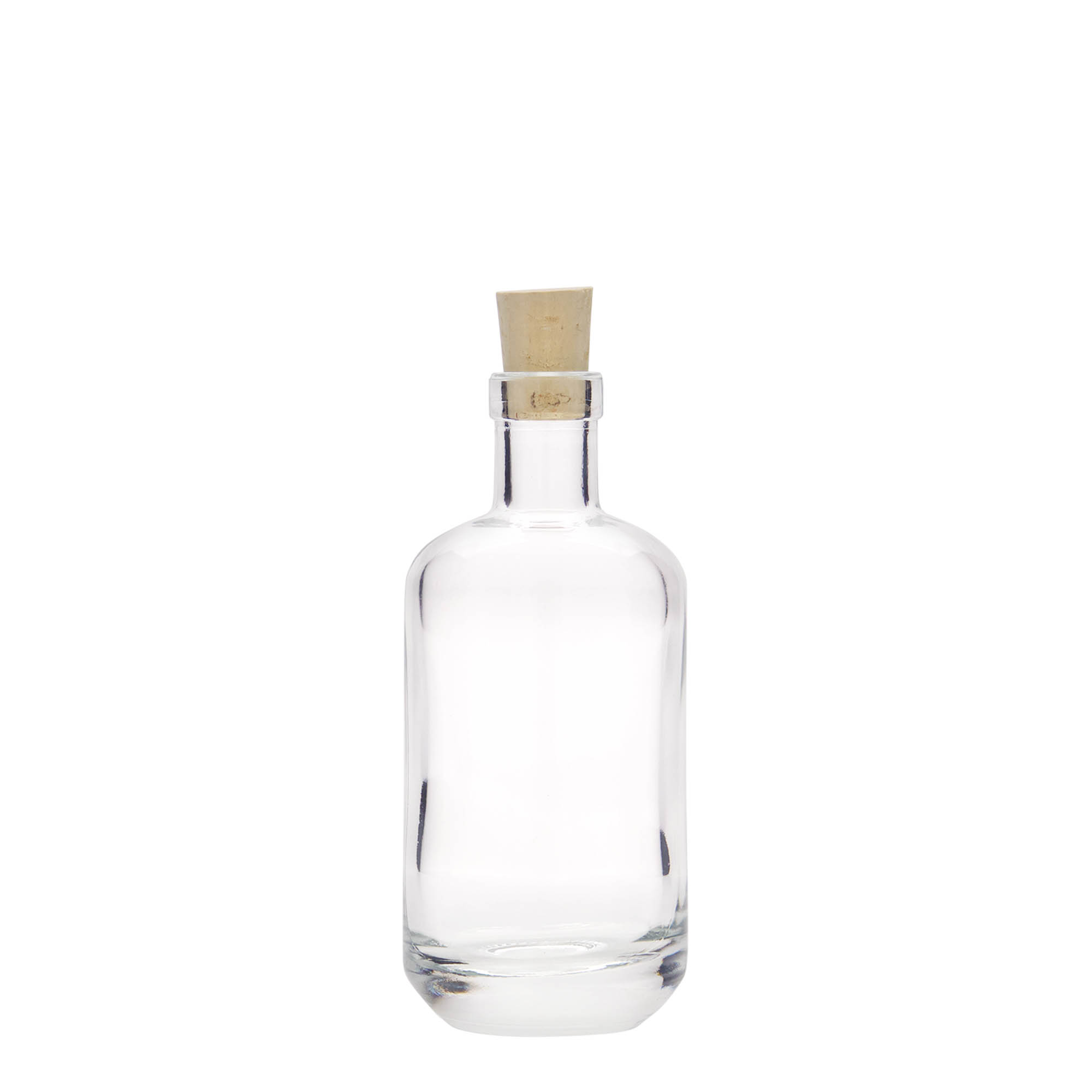 Bottiglia di vetro da 100 ml 'Vienna', bocca: sughero Bottiglia di vetro da 100 ml 'Vienna', bocca: sughero