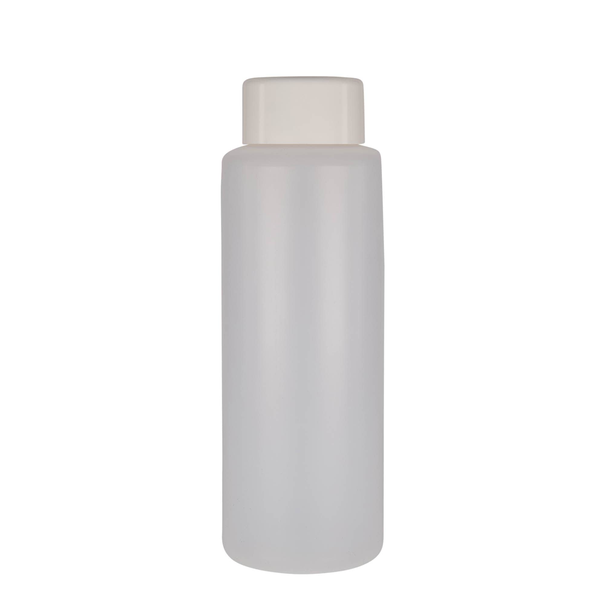 1.000 ml bottiglia rotonda, plastica PE, naturale, bocca: chiusura a vite