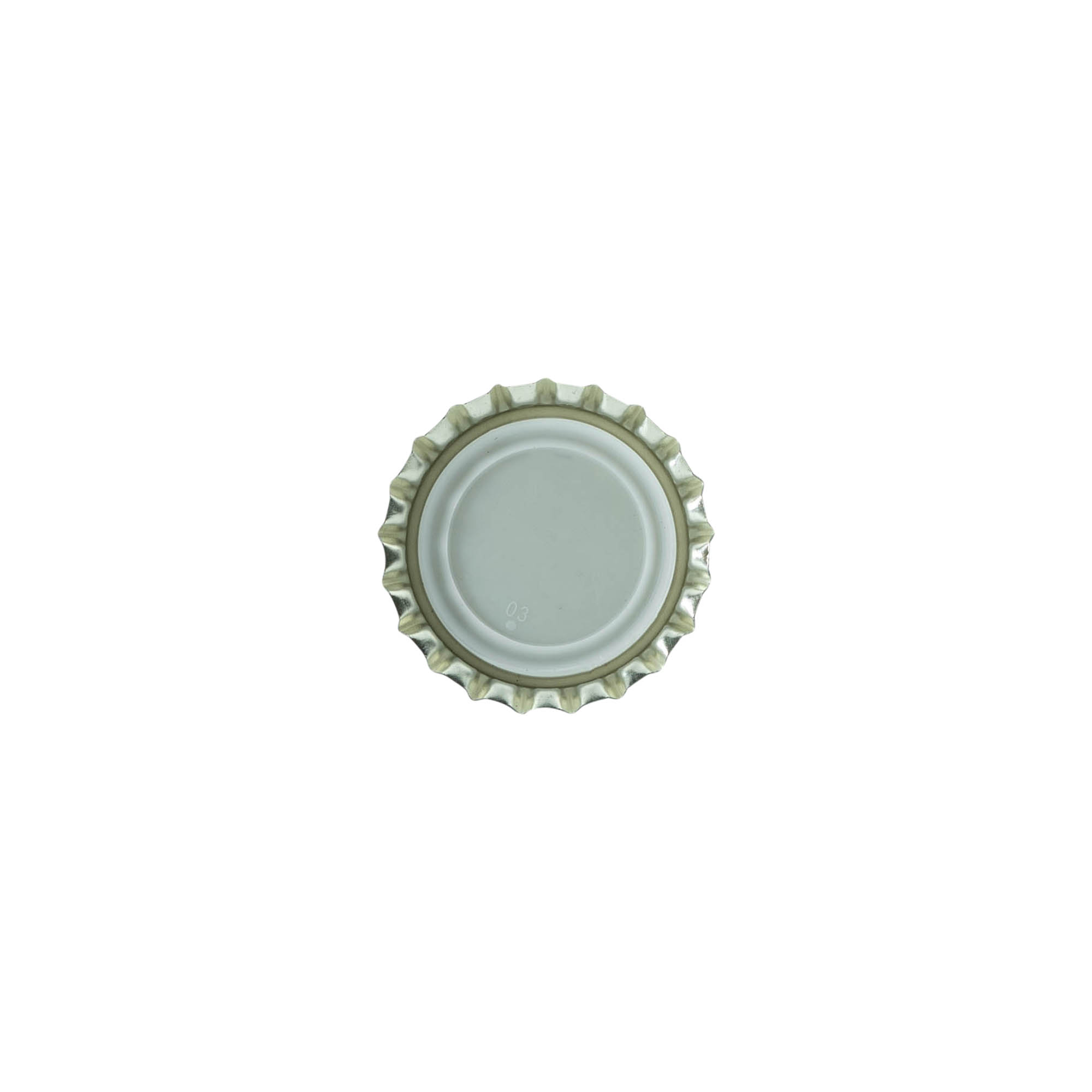 Tappo a corona 26 mm, metallo, nero
