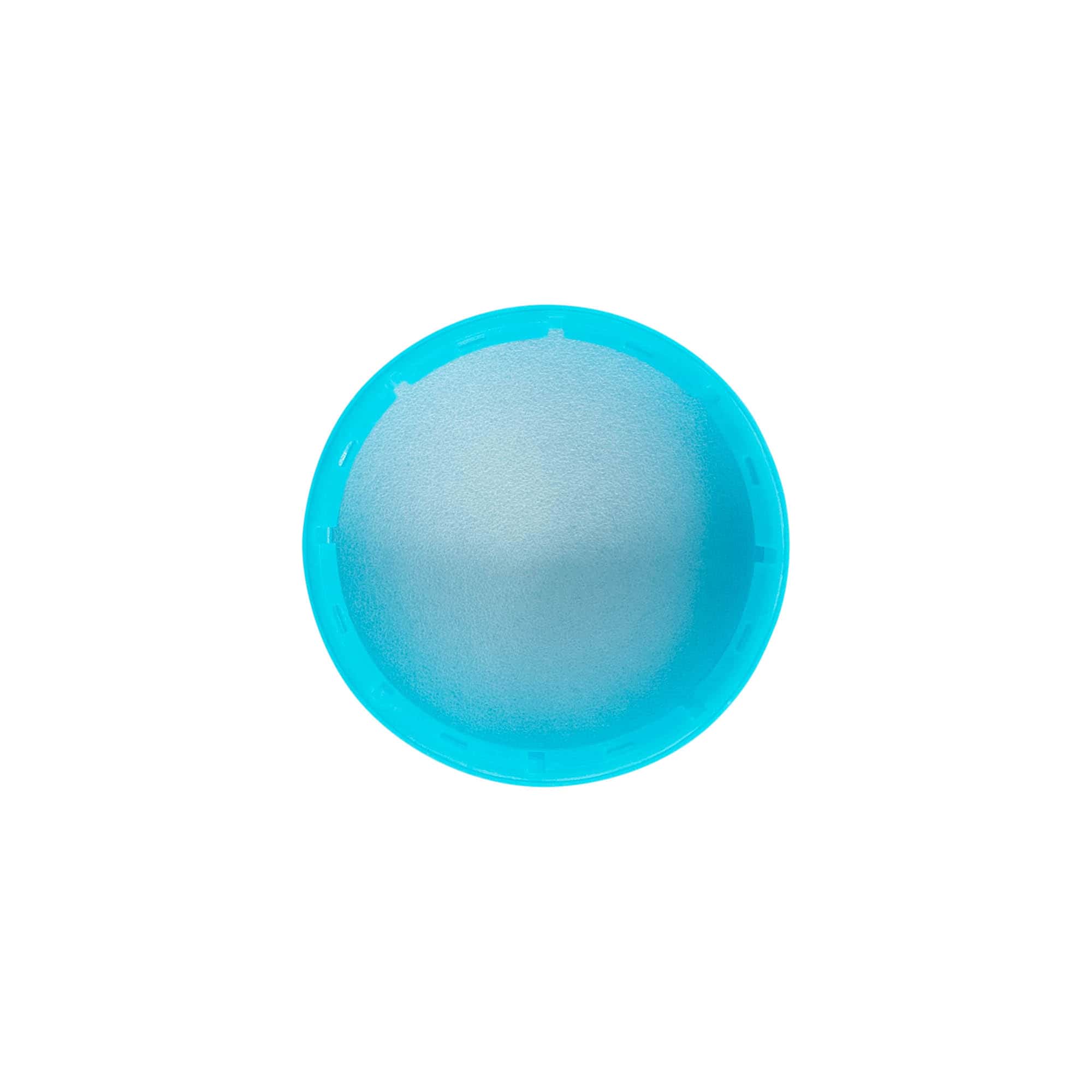 Chiusura a vite 40mm, plastica PE, azzurro chiaro