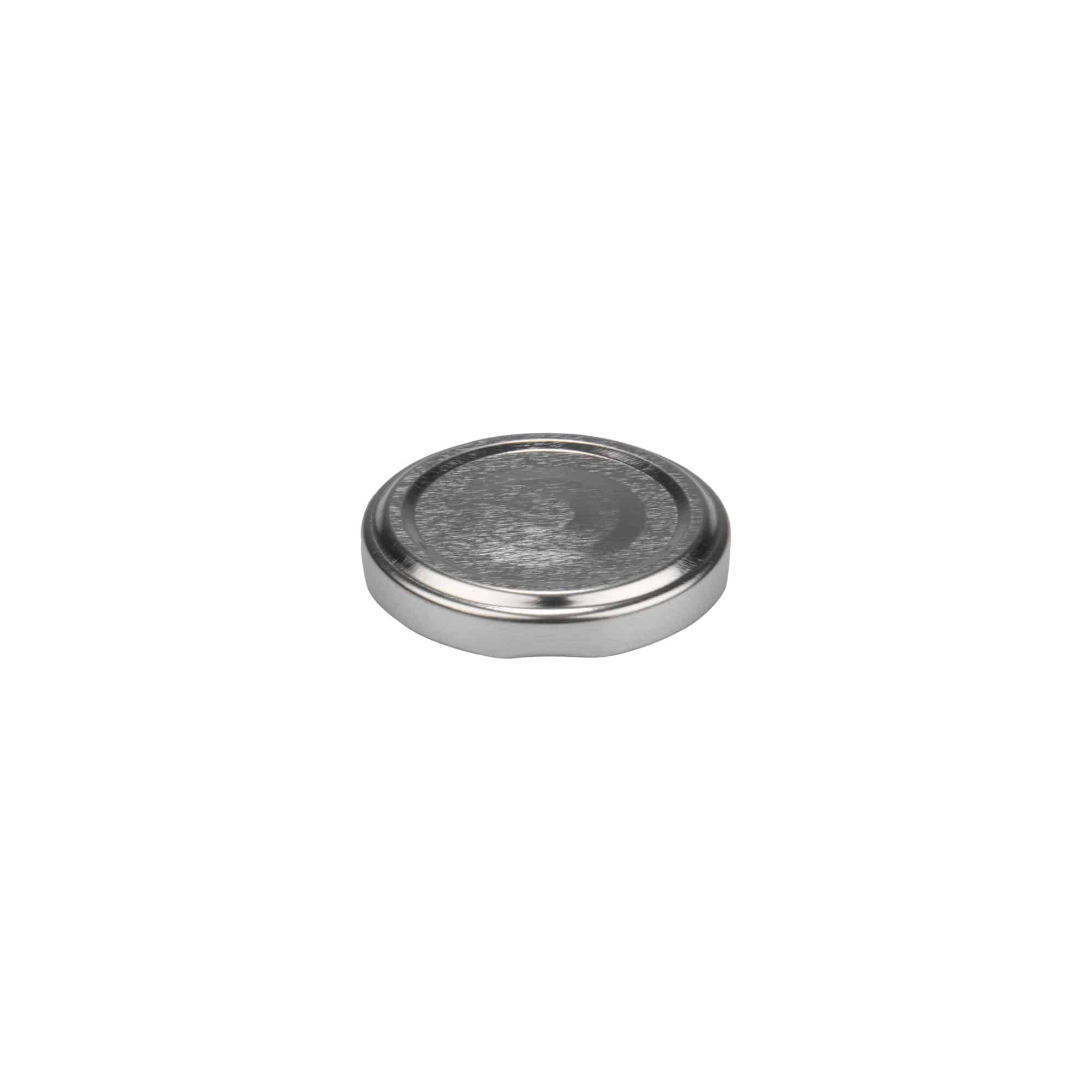 Tappo Twist-Off, banda stagnata, argento, per imboccatura: TO 48