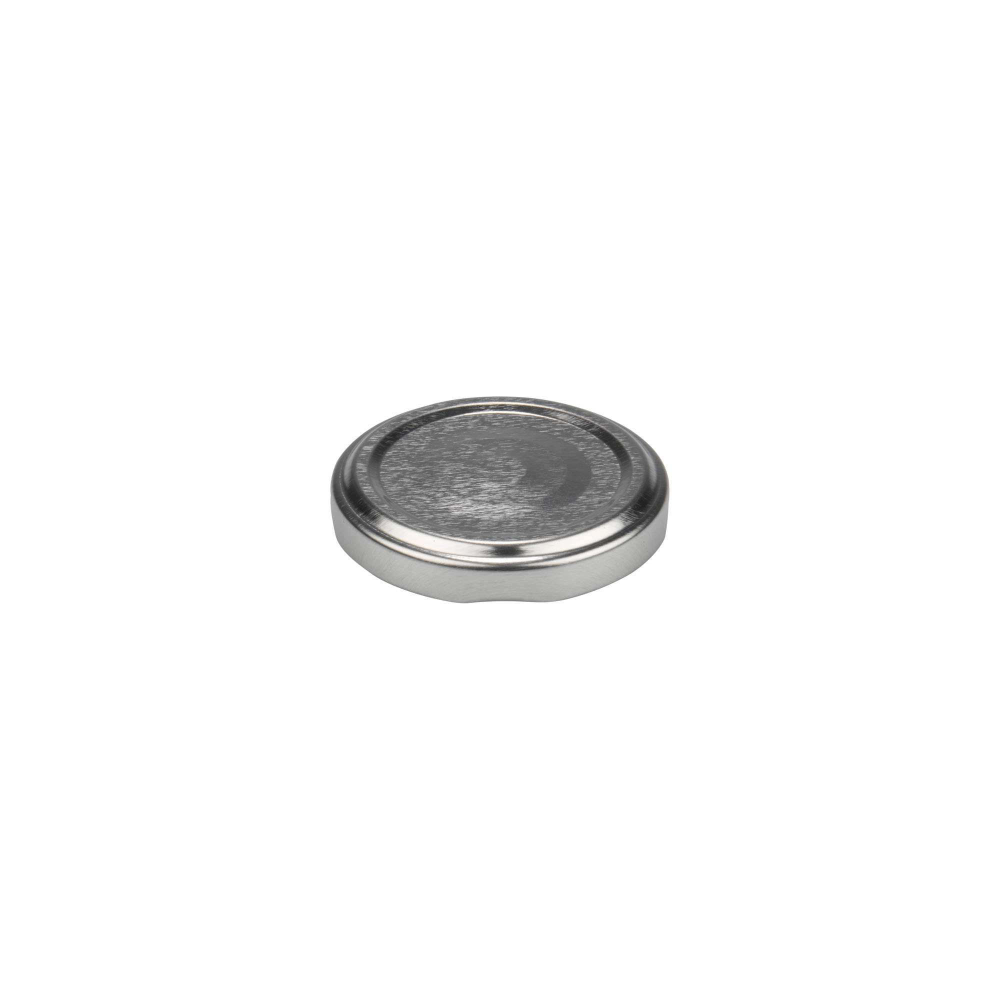 Tappo Twist-Off, lamiera bianca, argento, per bocca: TO 48 Tappo Twist-Off, lamiera bianca, argento, per bocca: TO 48