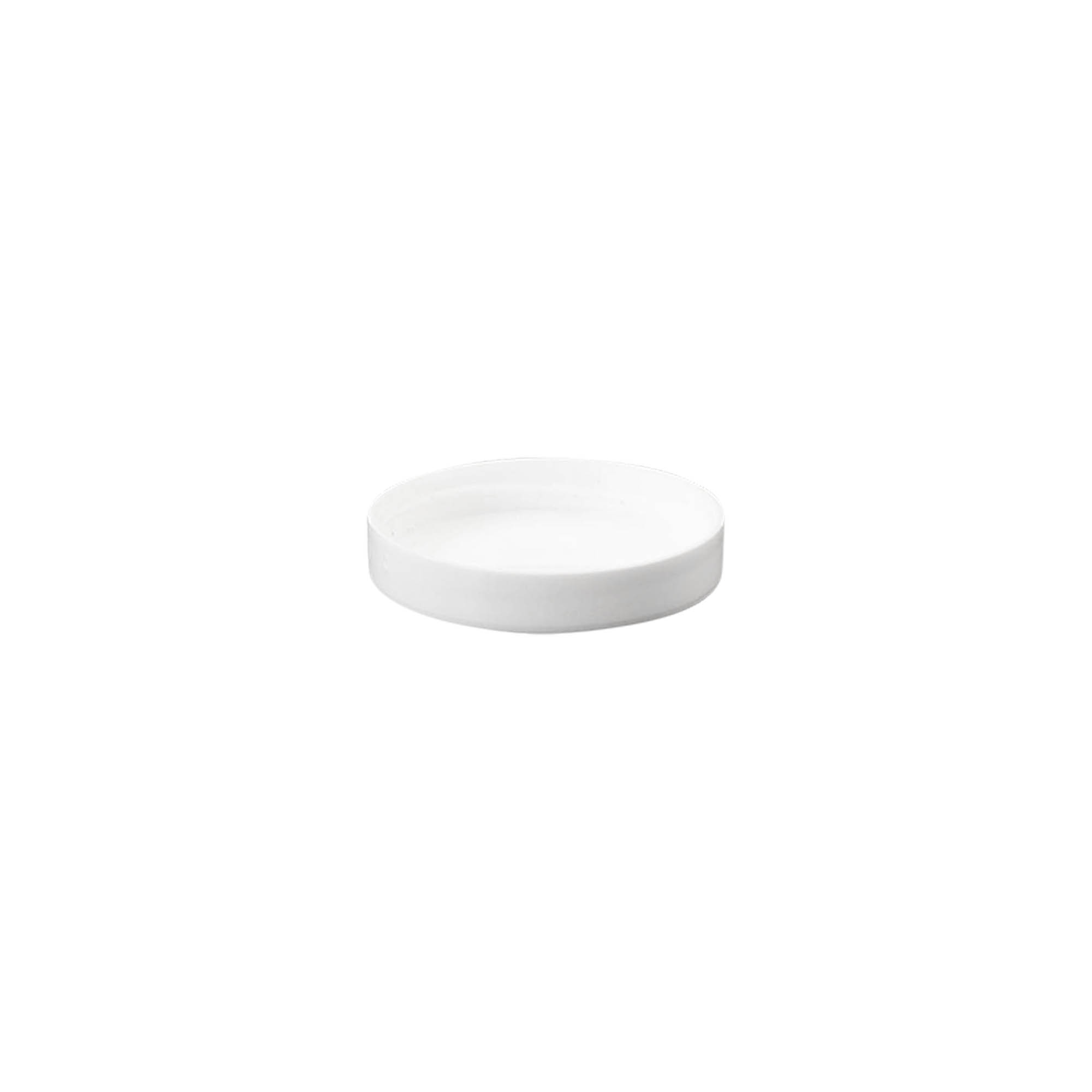 Tappo a vite 'White Line' 6ml, plastica PP, bianco Tappo a vite 'White Line' 6ml, plastica PP, bianco