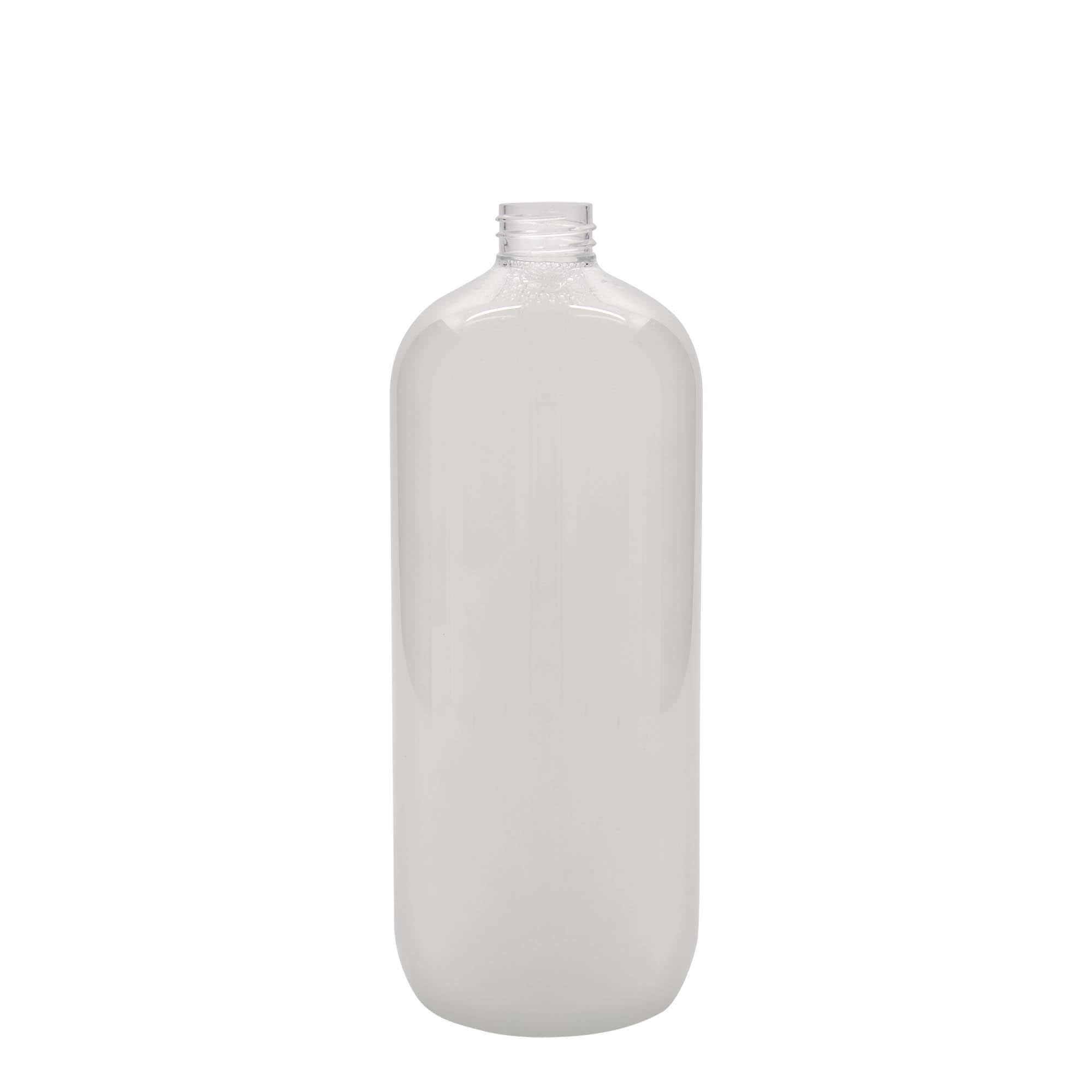 1.000 ml Bottiglia PET 'Boston', plastica, imboccatura: GPI 28/410
