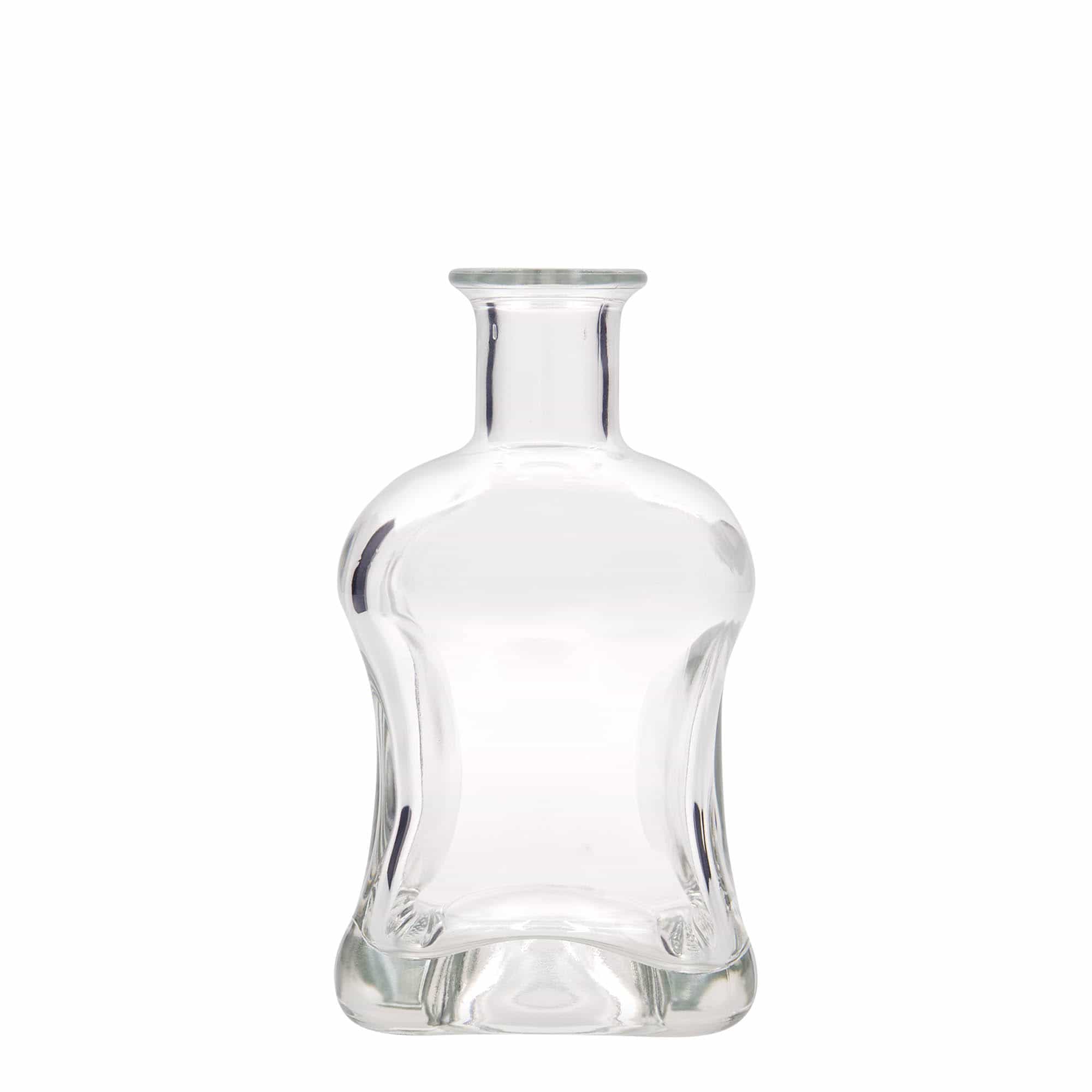 500 ml Bottiglia di vetro 'Dublin', quadrata, imboccatura: fascetta
