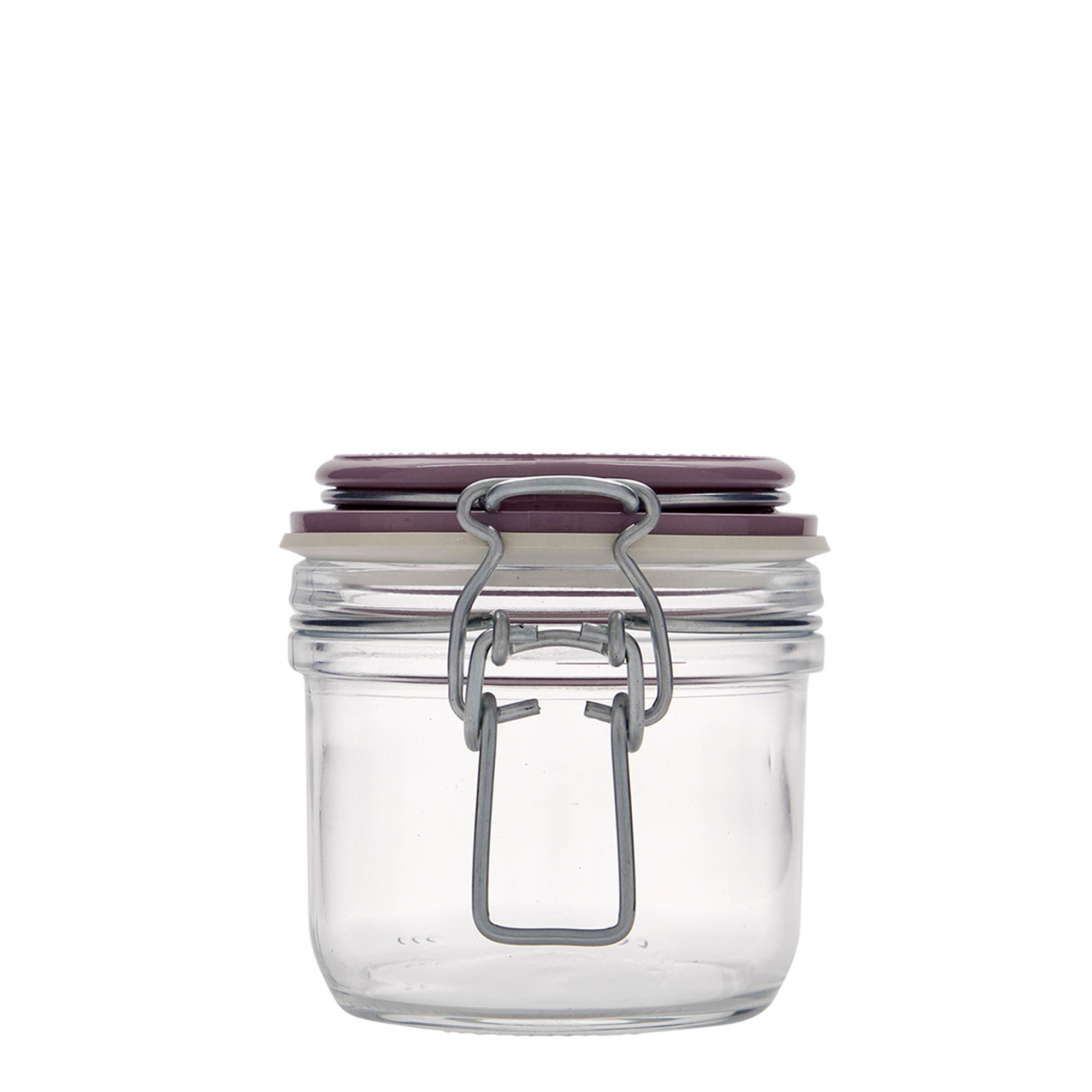 Barattolo con chiusura a leva da 200 ml 'Fido', viola, apertura: chiusura a leva Barattolo con chiusura a leva da 200 ml 'Fido', viola, apertura: chiusura a leva