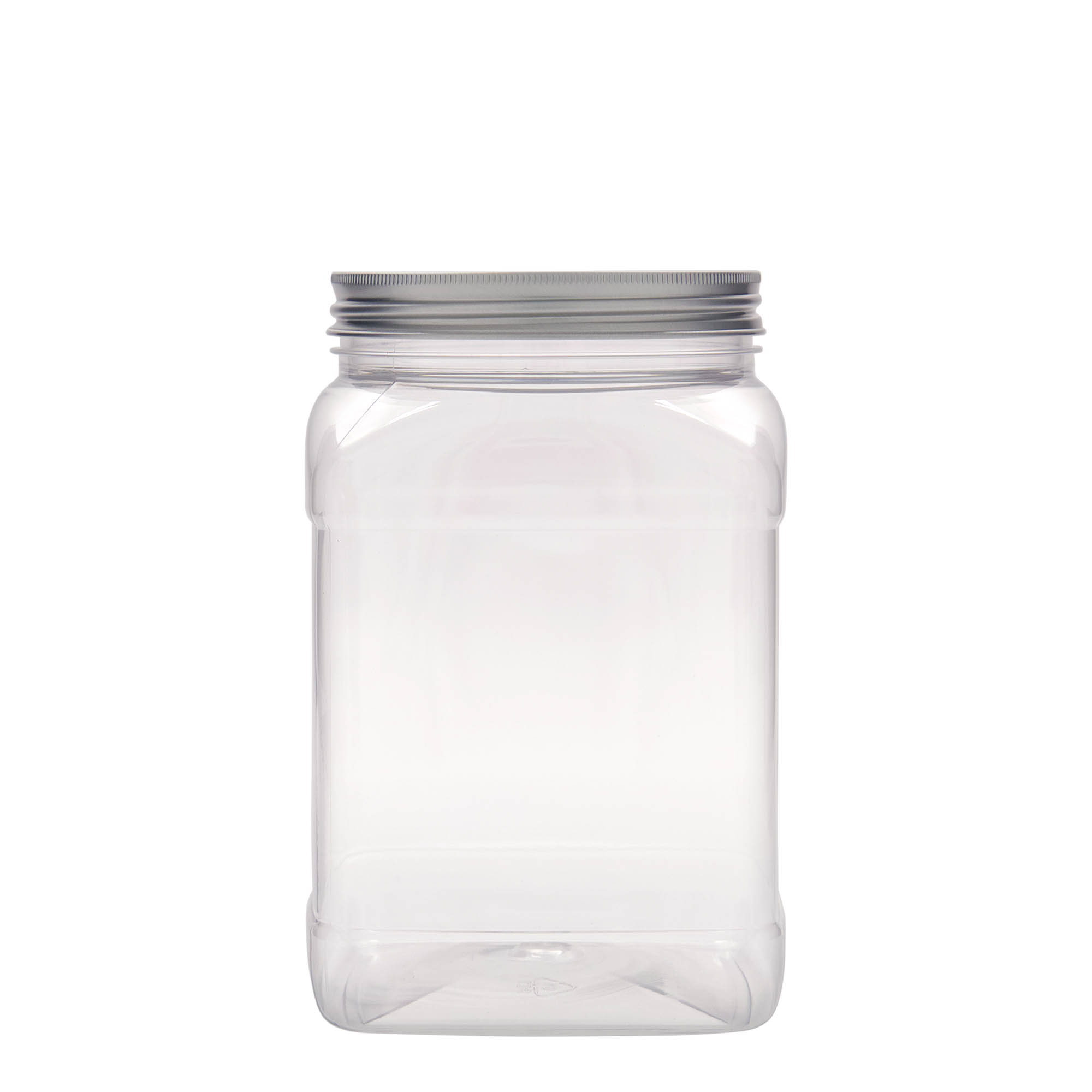 1.500 ml barattolo PET 'Dana', quadrato, plastica, bocca: 100/400