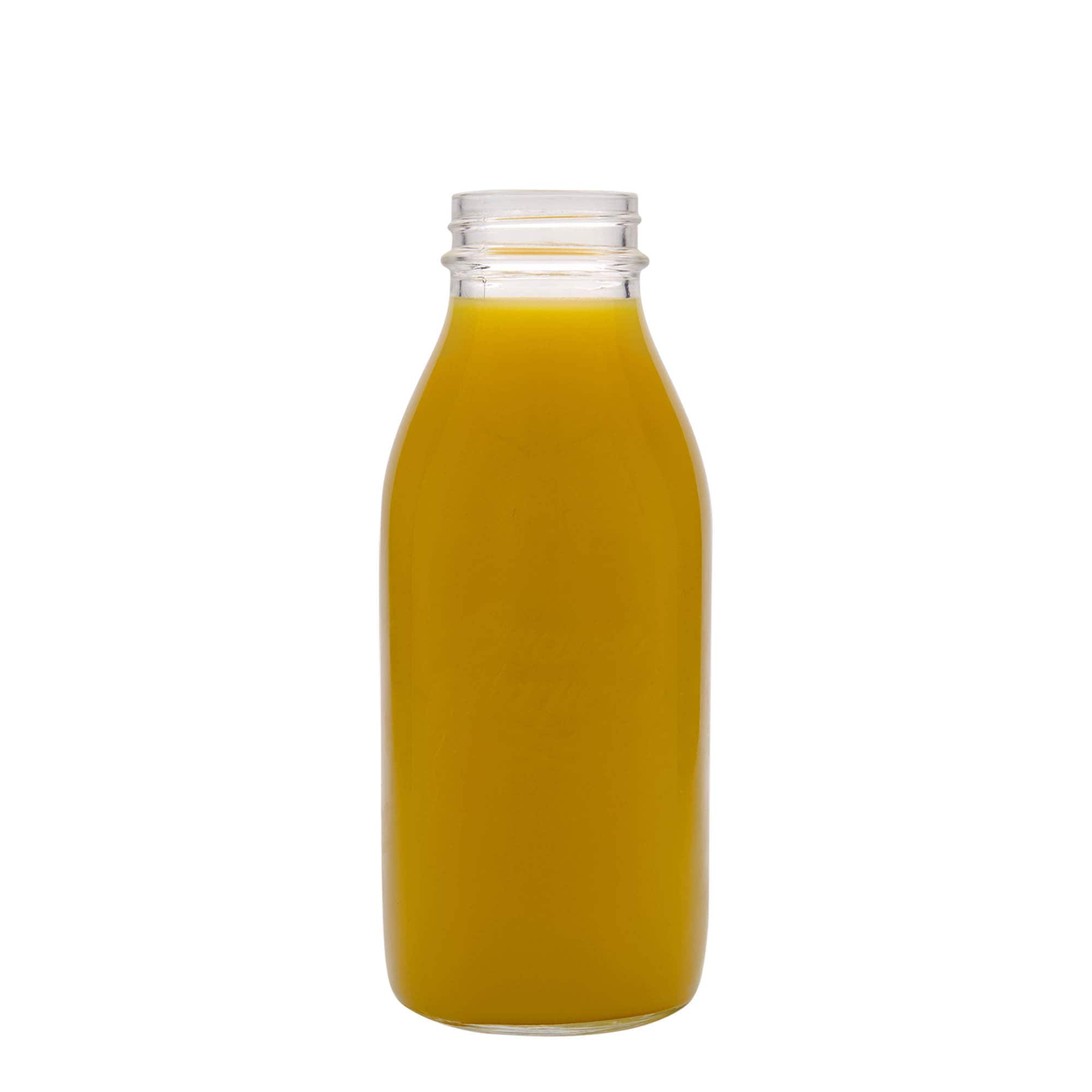 Bottiglia di vetro da 1.000 ml 'Quattro Stagioni', bocca: chiusura a vite Bottiglia di vetro da 1.000 ml 'Quattro Stagioni', bocca: chiusura a vite