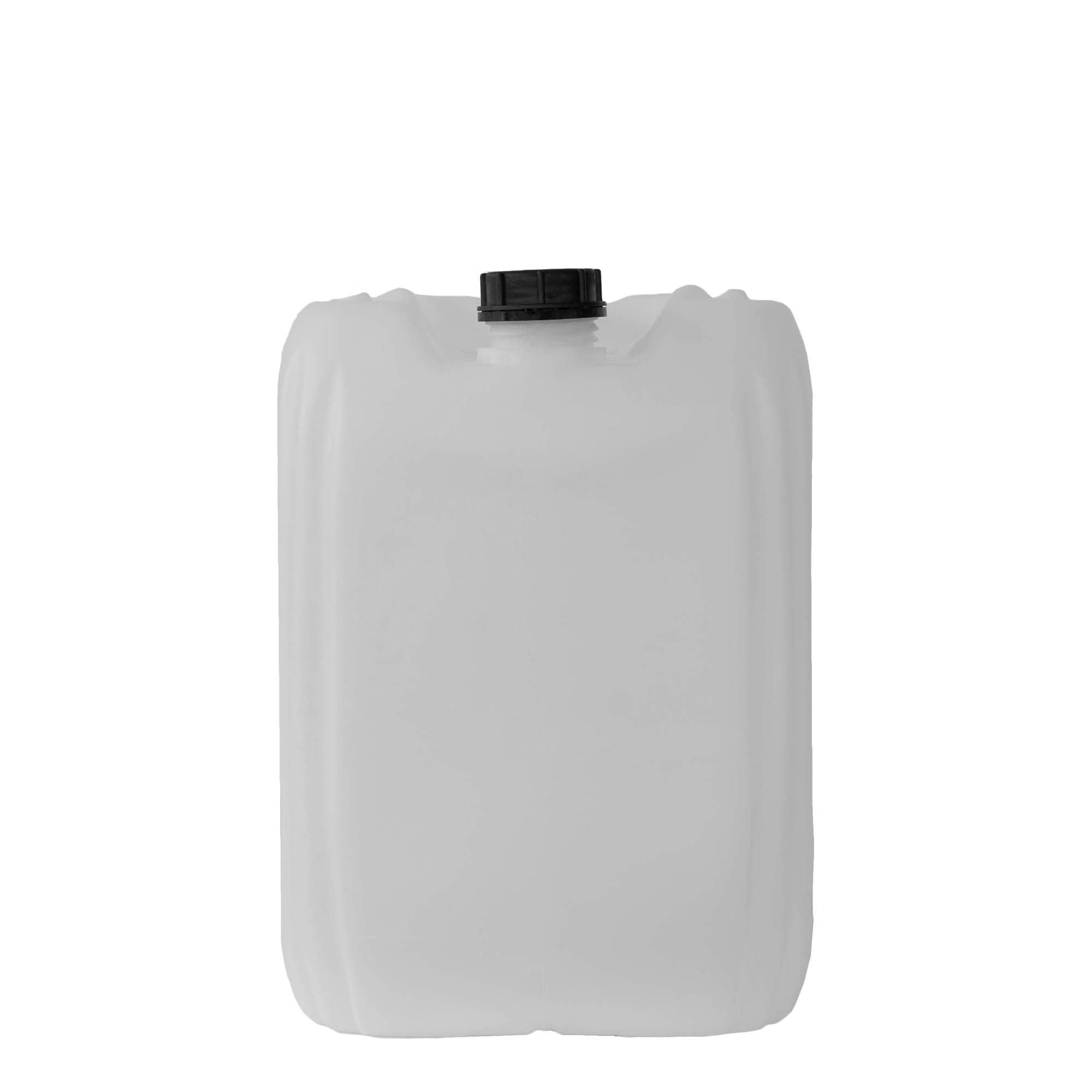 Tanica da 30 l, rettangolare, plastica HDPE, naturale, bocca: ND 60