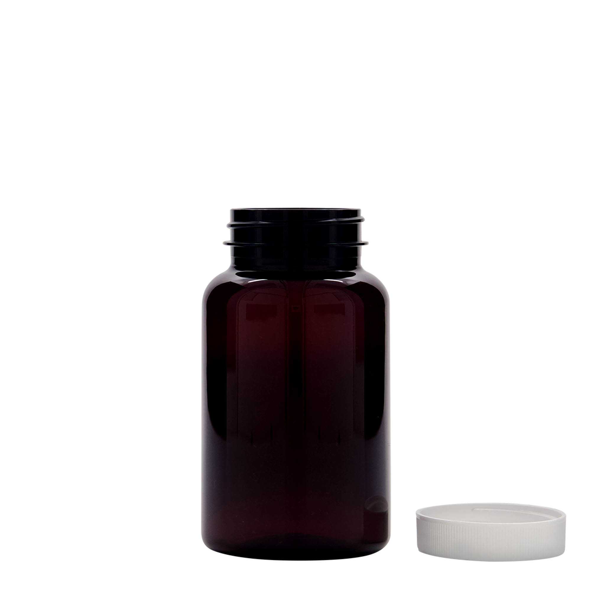 200 ml flacone PET, plastica, marrone, bocca: 45/400 200 ml flacone PET, plastica, marrone, bocca: 45/400