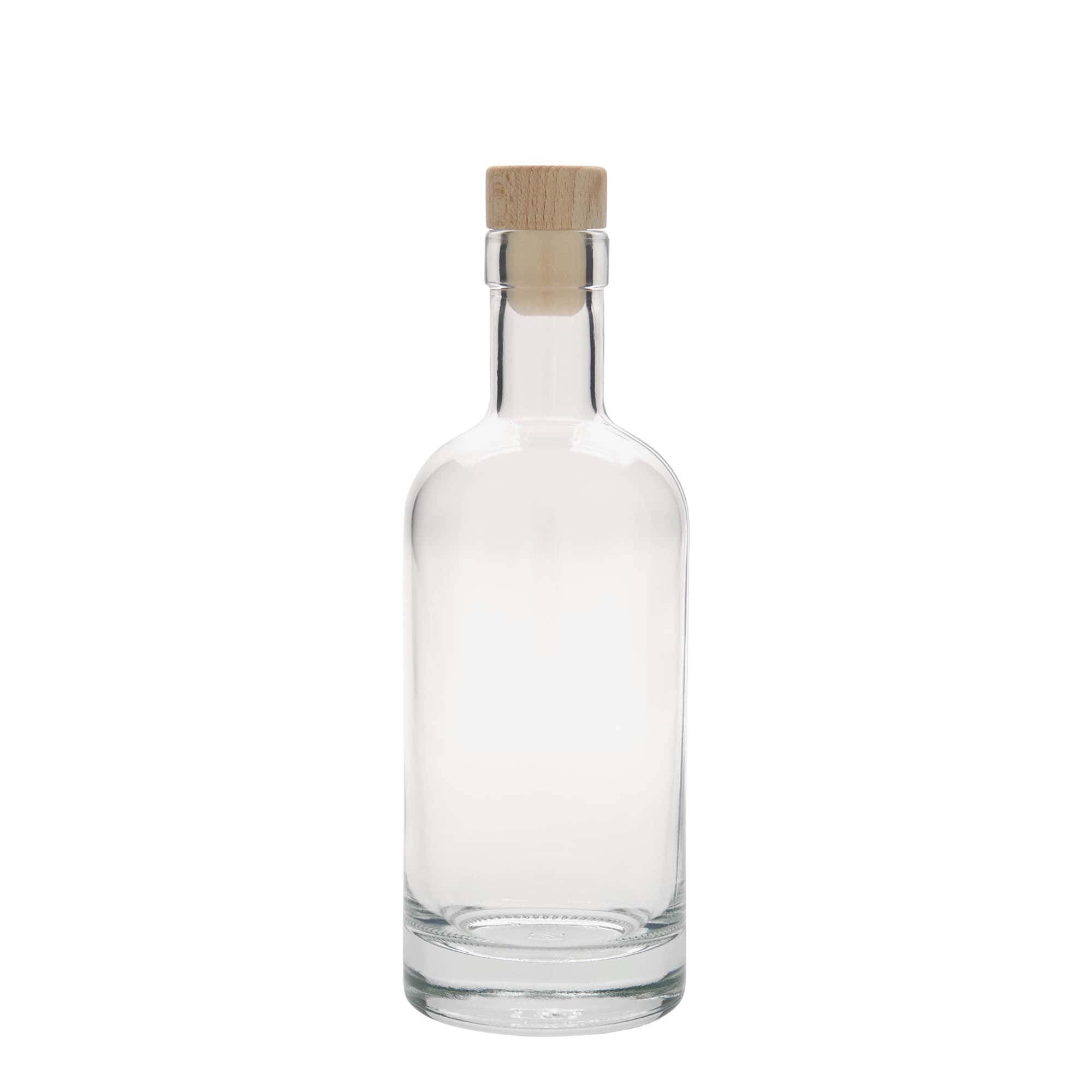 Bottiglia di vetro da 350 ml 'Linea Uno', bocca: tappo in sughero