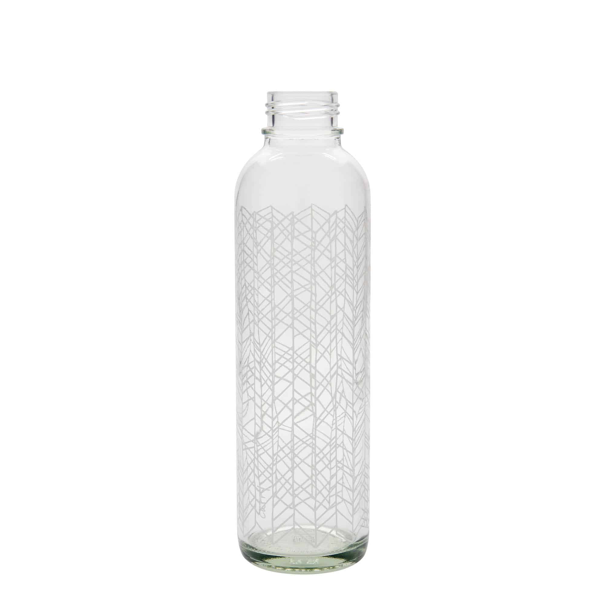 700 ml Borraccia 'CARRY Bottle', motivo: Structure of Life, vetro, imboccatura: a vite