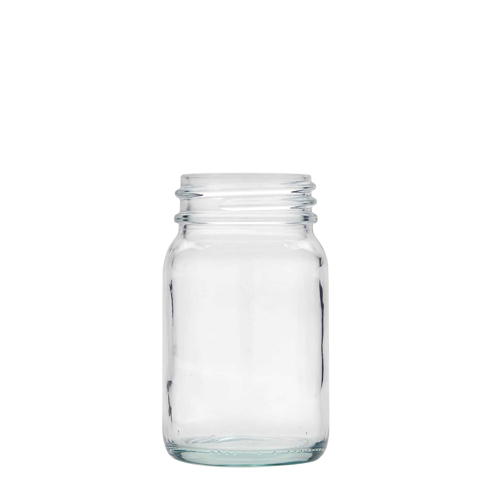200 ml Vasetto di vetro a bocca larga, imboccatura: DIN 55 200 ml Vasetto di vetro a bocca larga, imboccatura: DIN 55