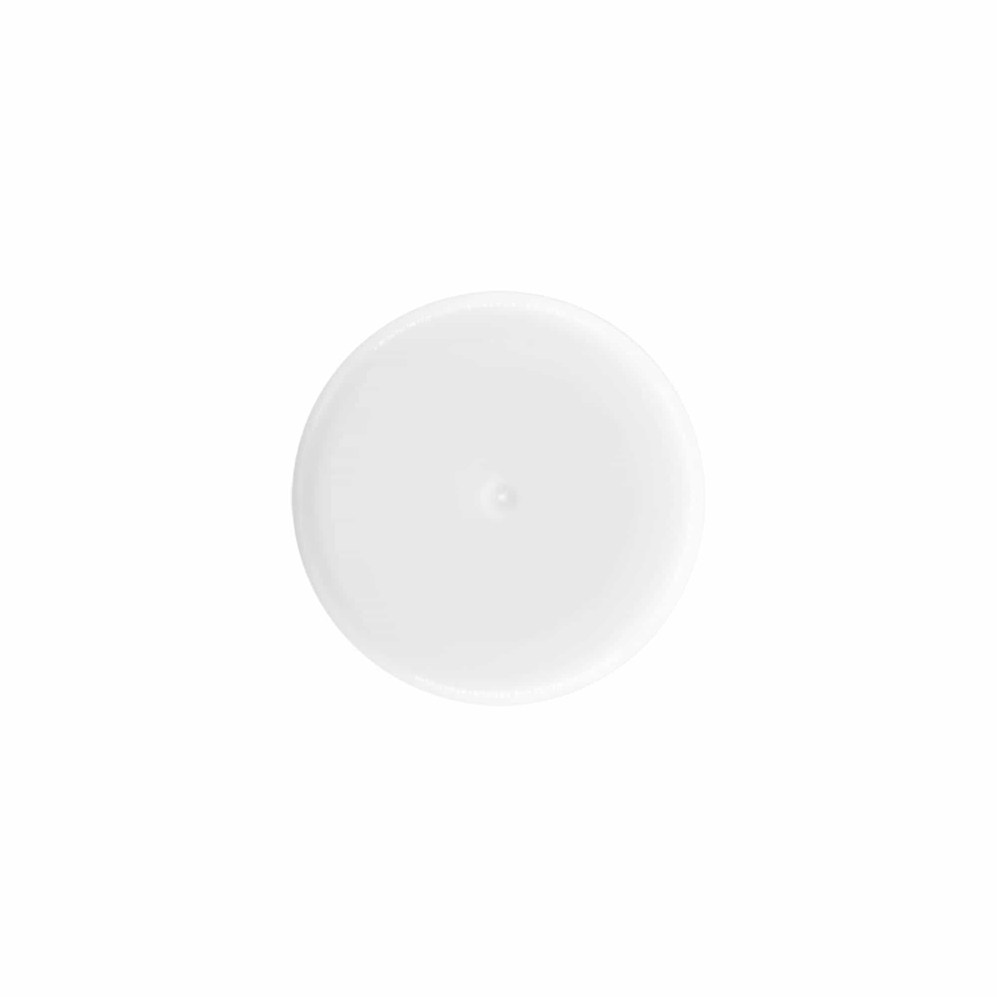 Tappo per flacone roll-on da 50 ml, plastica PP, bianco, per bocca: chiusura a vite