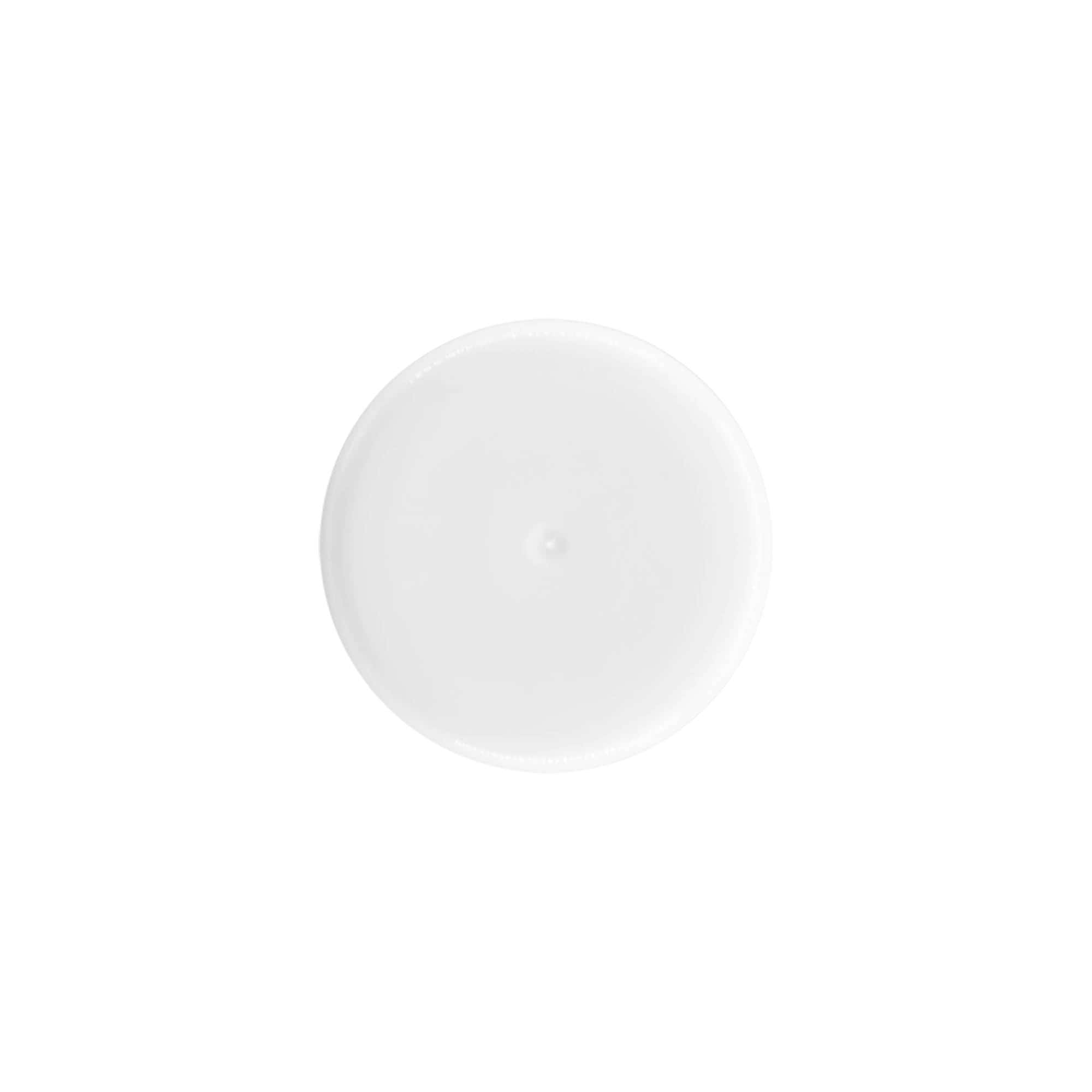 Tappo per flacone roll-on da 50 ml, plastica PP, bianco, per bocca: chiusura a vite