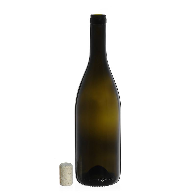 Bottiglia di vino 750 ml 'Tiffany', verde antico, bocca: sughero Bottiglia di vino 750 ml 'Tiffany', verde antico, bocca: sughero