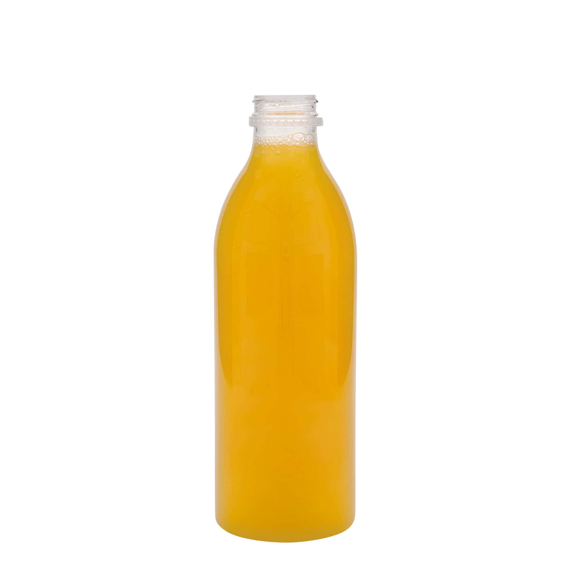 Bottiglia PET da 1.000 ml standard, plastica, bocca: 38 mm