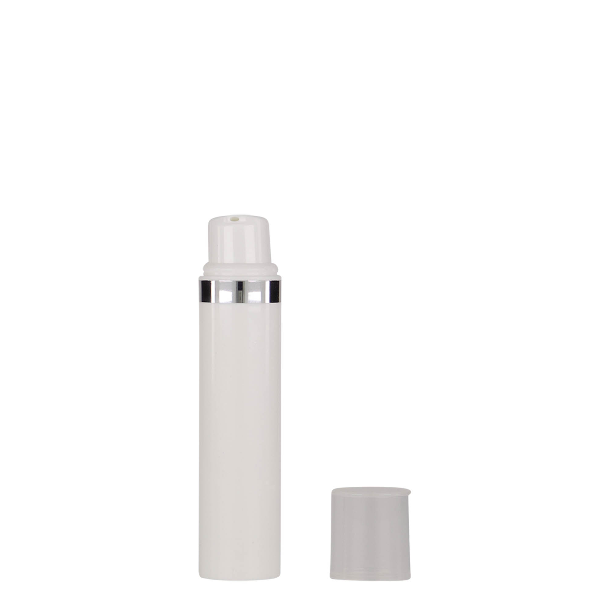 Dispenser airless 15 ml 'Nano', plastica PP, bianco