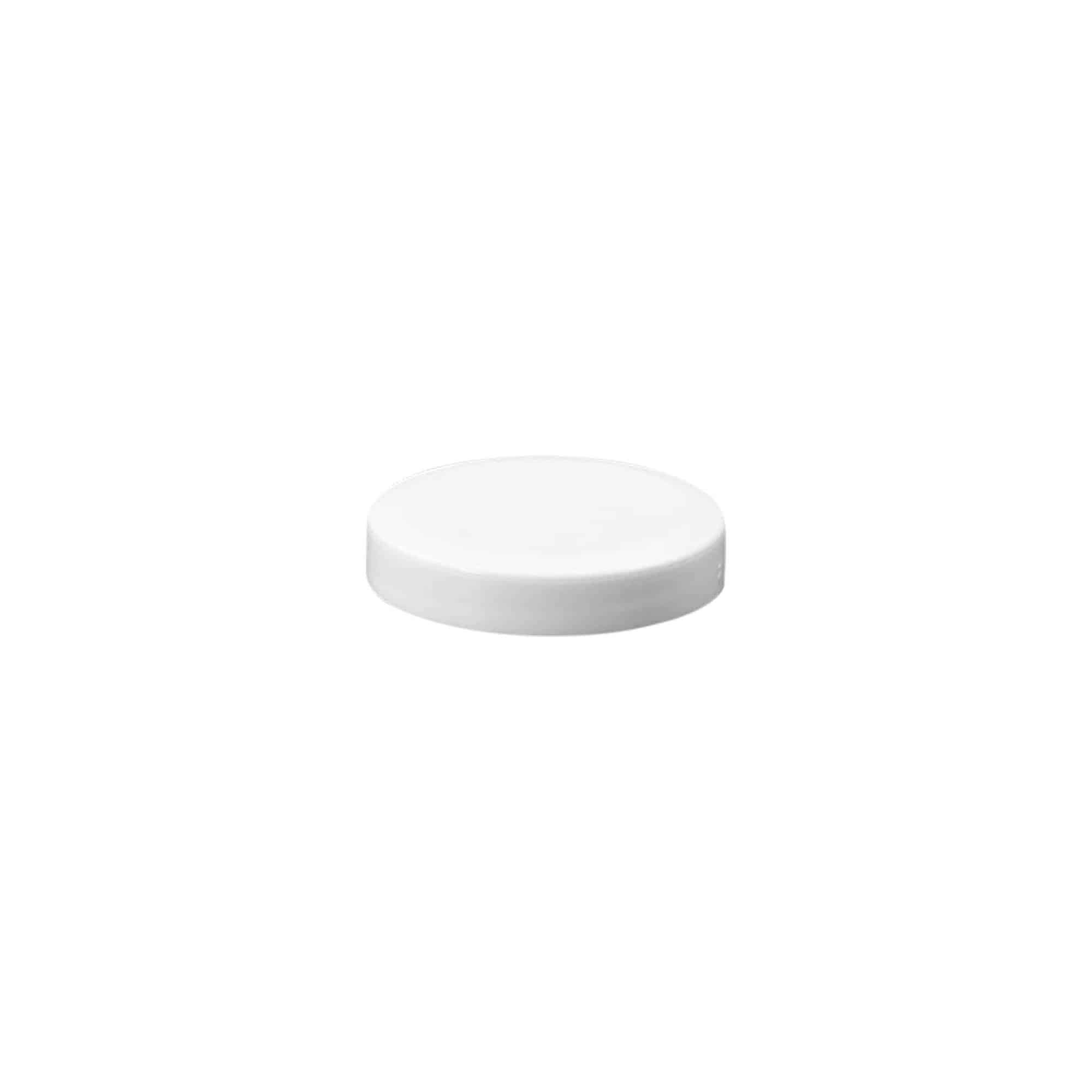 Tappo a vite 'White Line' 6ml, plastica PP, bianco Tappo a vite 'White Line' 6ml, plastica PP, bianco