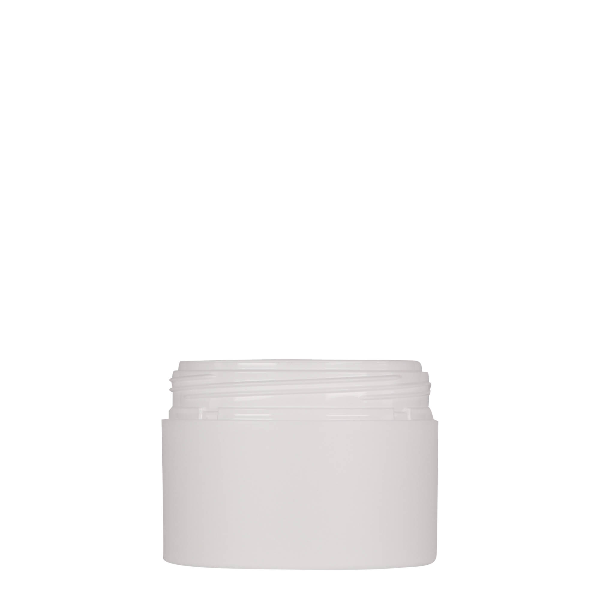 100 ml barattolo in plastica 'Antonella', PP, bianco, bocca: chiusura a vite