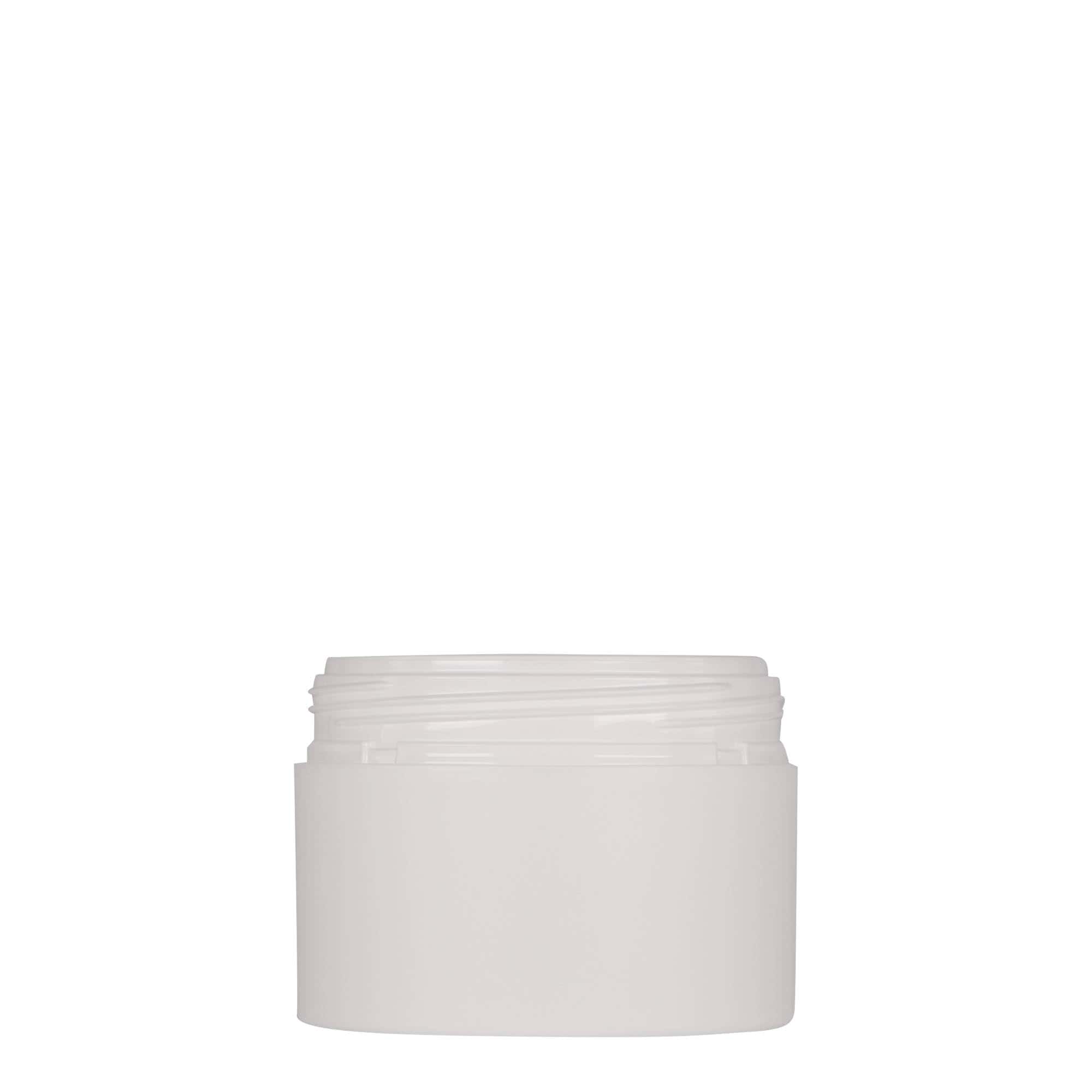 100 ml barattolo in plastica 'Antonella', PP, bianco, bocca: chiusura a vite
