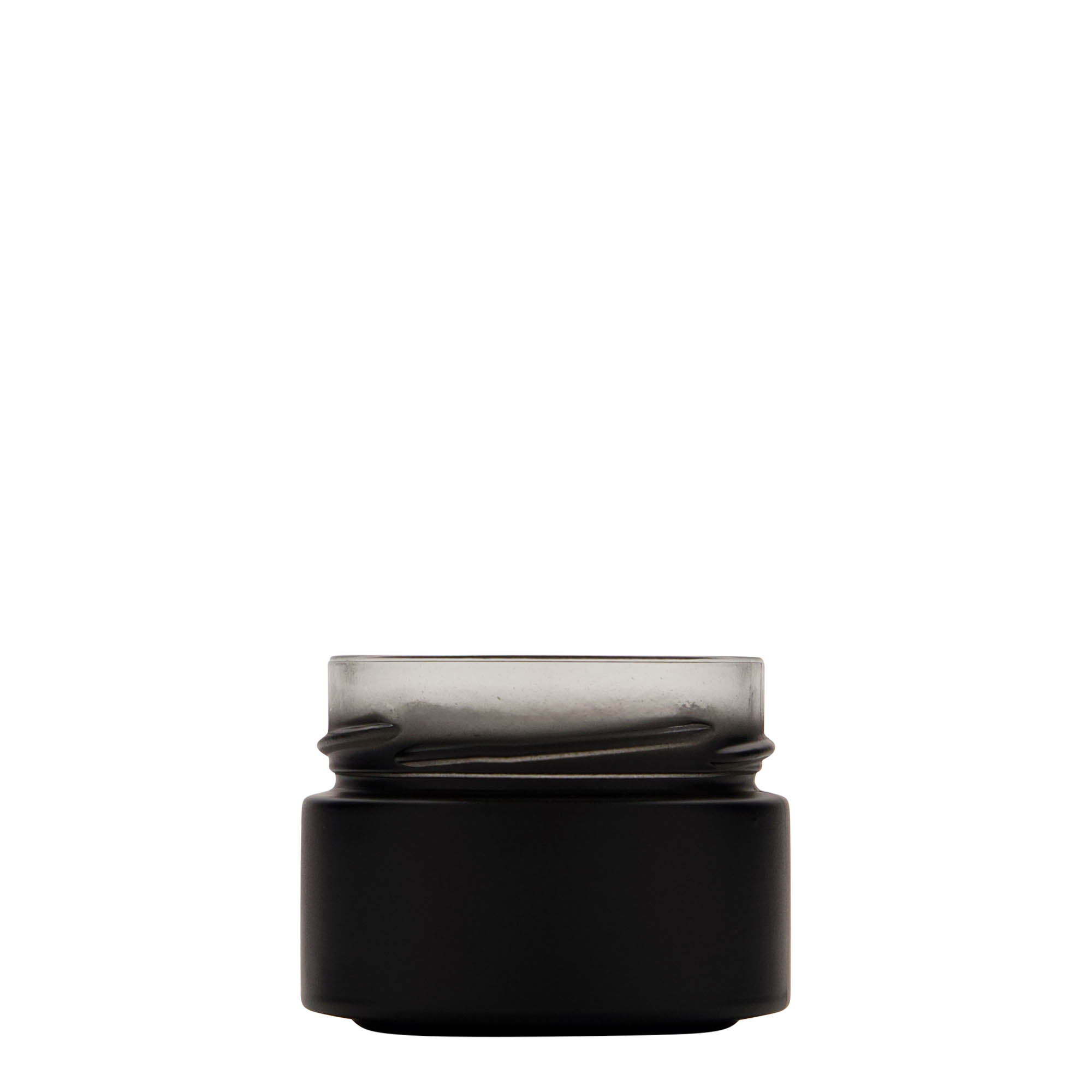 130 ml vaso rotondo 'Aurora', nero, bocca: Deep-Twist-Off (DTO 66)