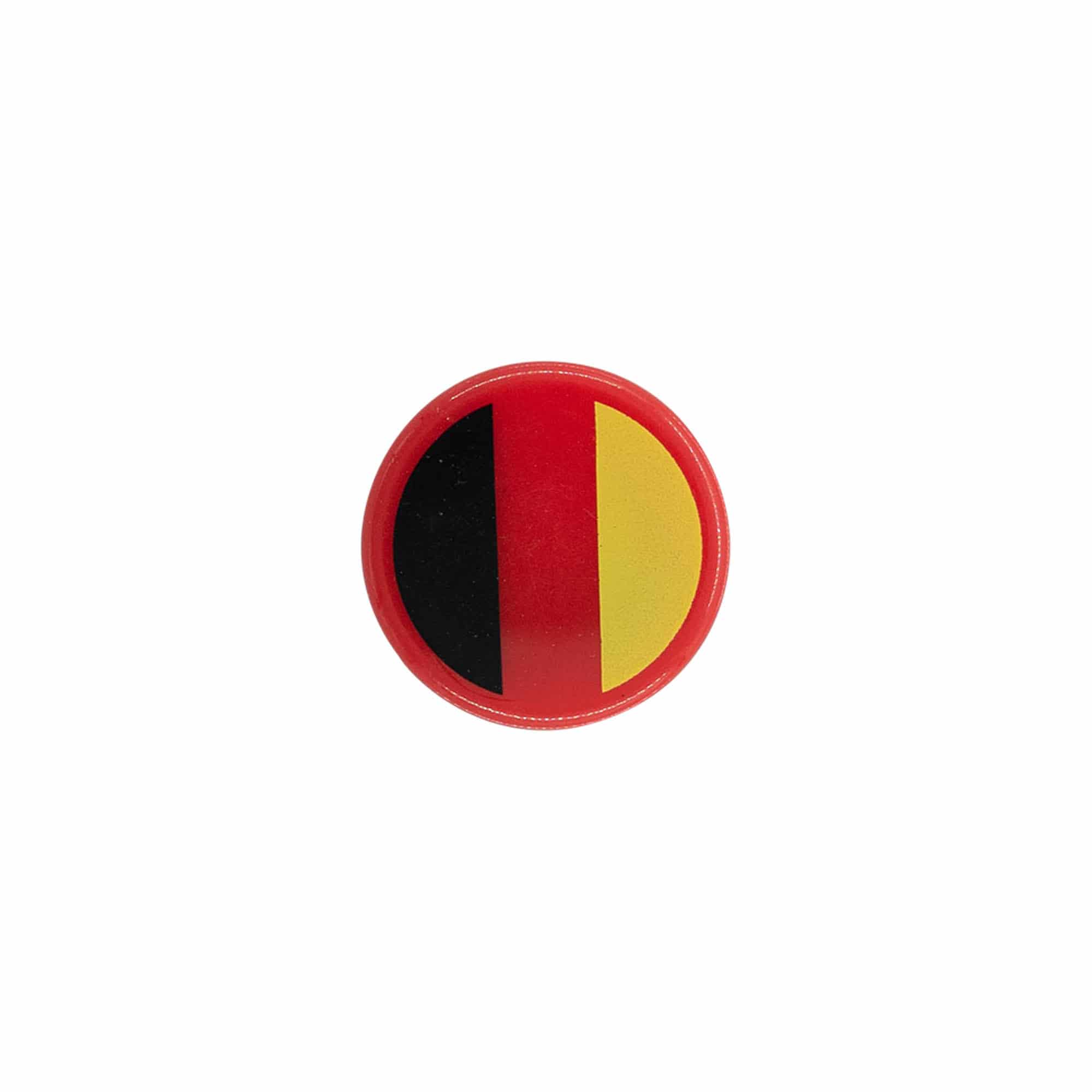Tappo a vite 19 mm 'Deutschland', plastica, multicolore, per bocca: sughero Tappo a vite 19 mm 'Deutschland', plastica, multicolore, per bocca: sughero