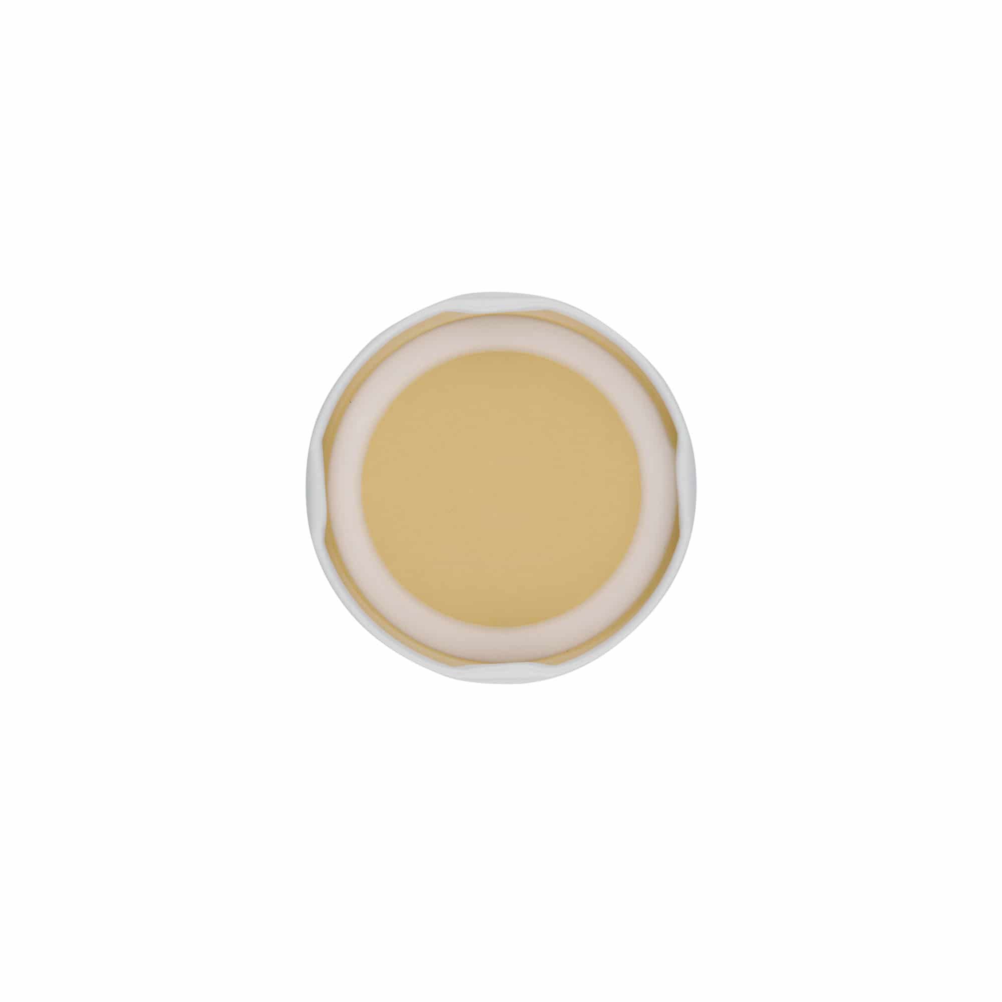 Tappo Twist-Off, lamiera bianca, bianco, per bocca: TO 58 Tappo Twist-Off, lamiera bianca, bianco, per bocca: TO 58