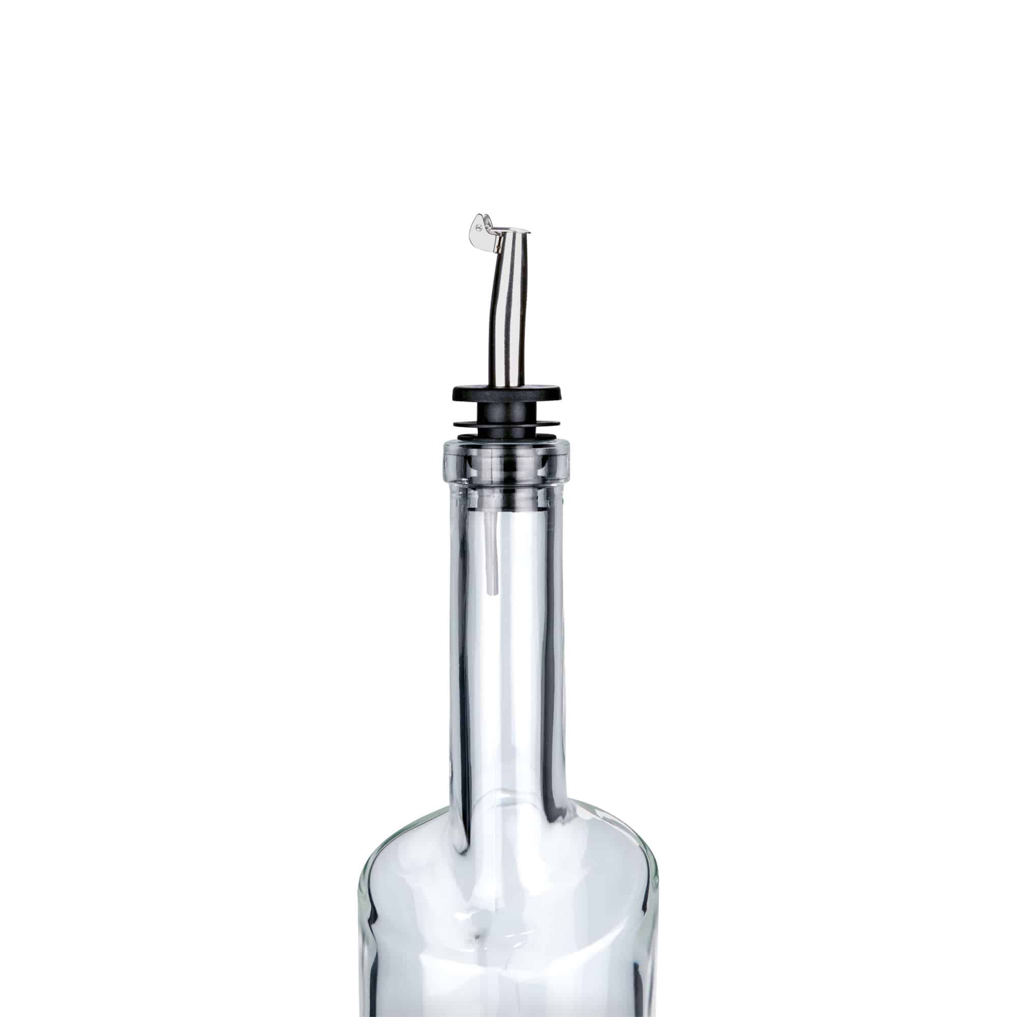 Beccuccio Inox con sportellino in metallo, acciaio inox, argento
