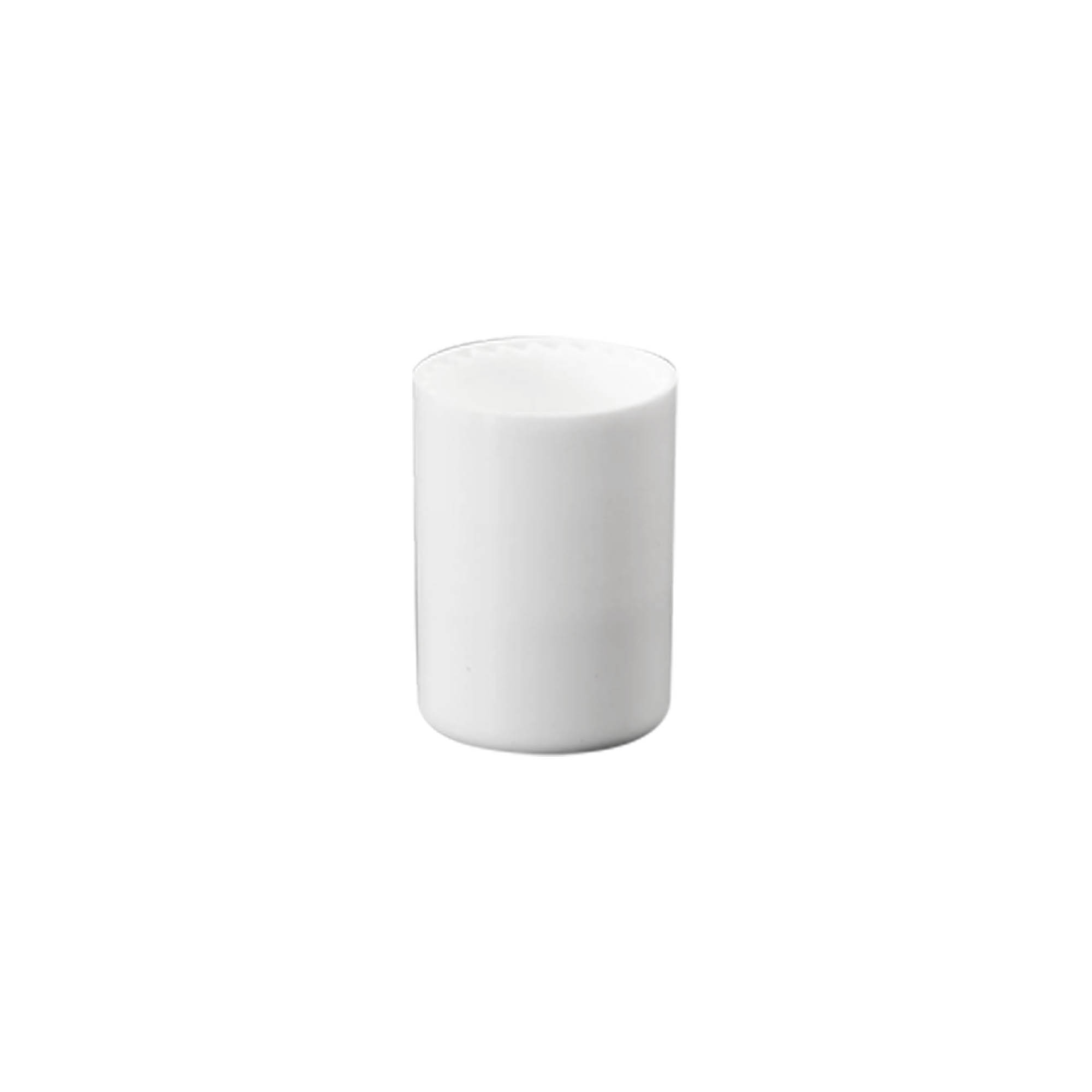 Tappo per flacone roll-on da 10 ml, plastica PP, bianco, per bocca: chiusura a vite Tappo per flacone roll-on da 10 ml, plastica PP, bianco, per bocca: chiusura a vite