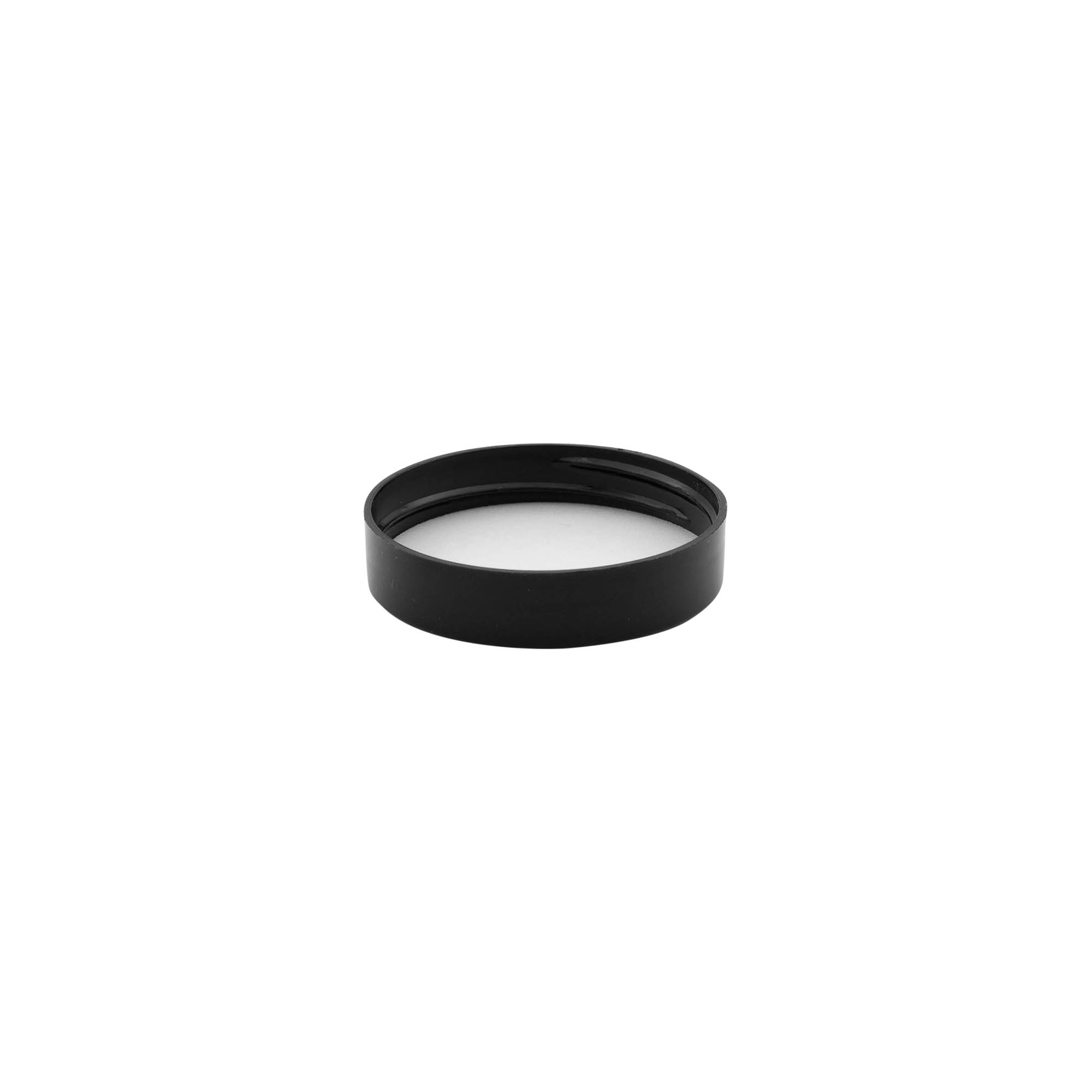 Tappo a vite, plastica PP, nero, per bocca: 48/400 Tappo a vite, plastica PP, nero, per bocca: 48/400