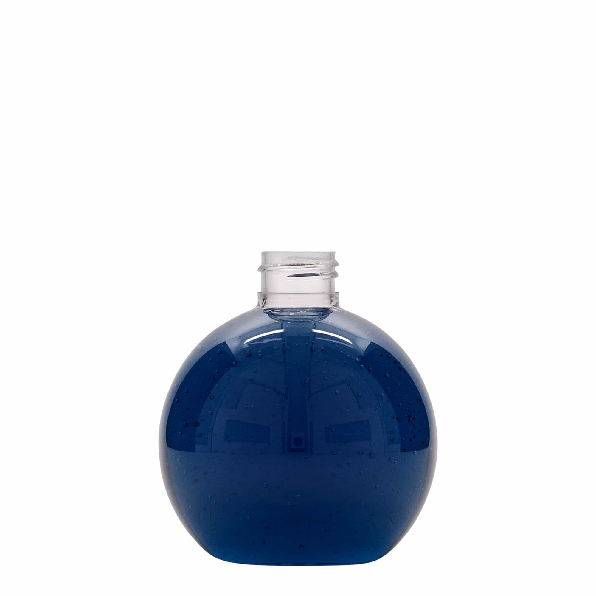 250 ml Flacone PET 'Perry', tonda, plastica, imboccatura: GPI 24/410