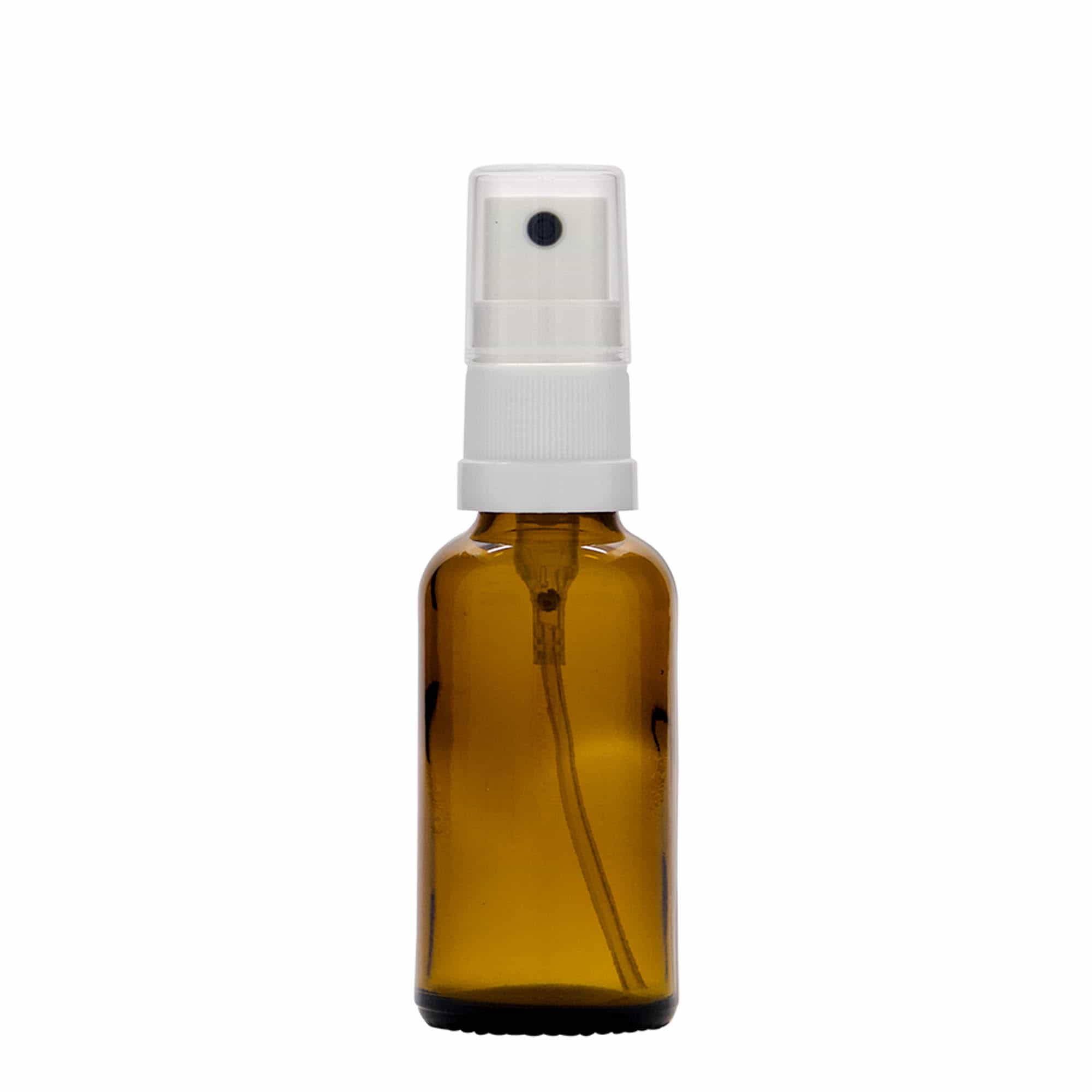 30 ml flacone spray medicina, vetro, marrone, bocca: DIN 18