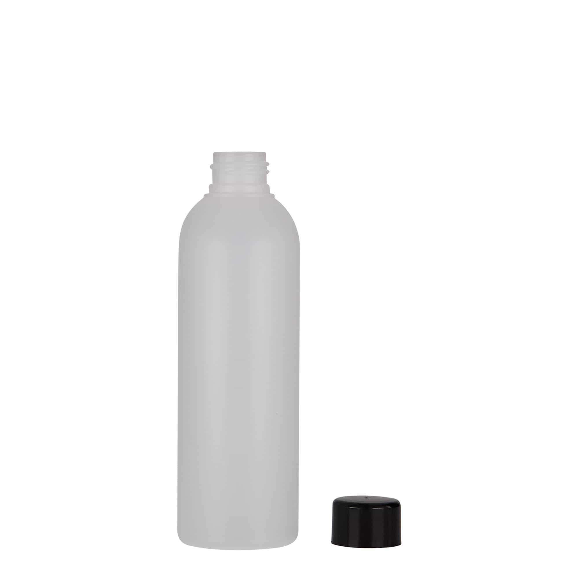 Bottiglia in plastica da 200 ml 'Tuffy', HDPE, naturale, bocca: 24/410