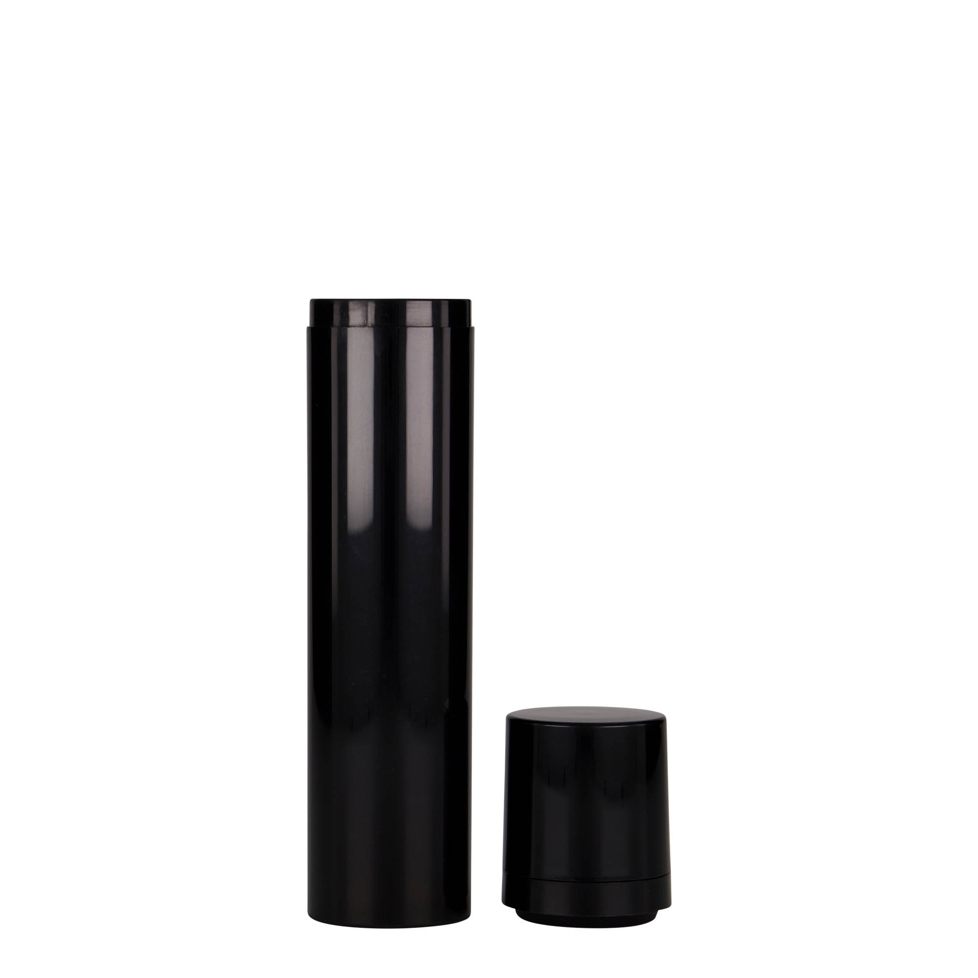 Dispenser Airless 100 ml 'Mezzo', plastica PP, nero