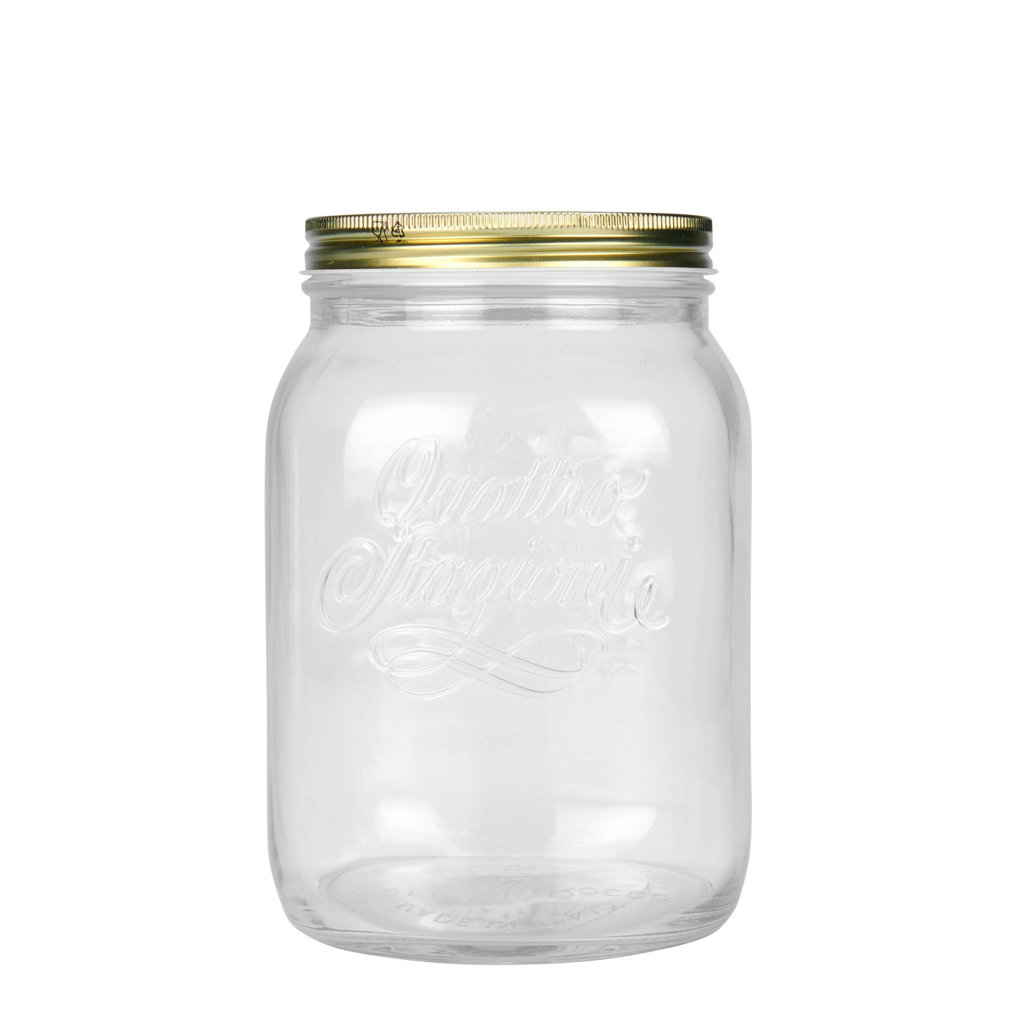 2.000 ml Vetro 'Quattro Stagioni', Bocca: Tappo a vite 2.000 ml Vetro 'Quattro Stagioni', Bocca: Tappo a vite