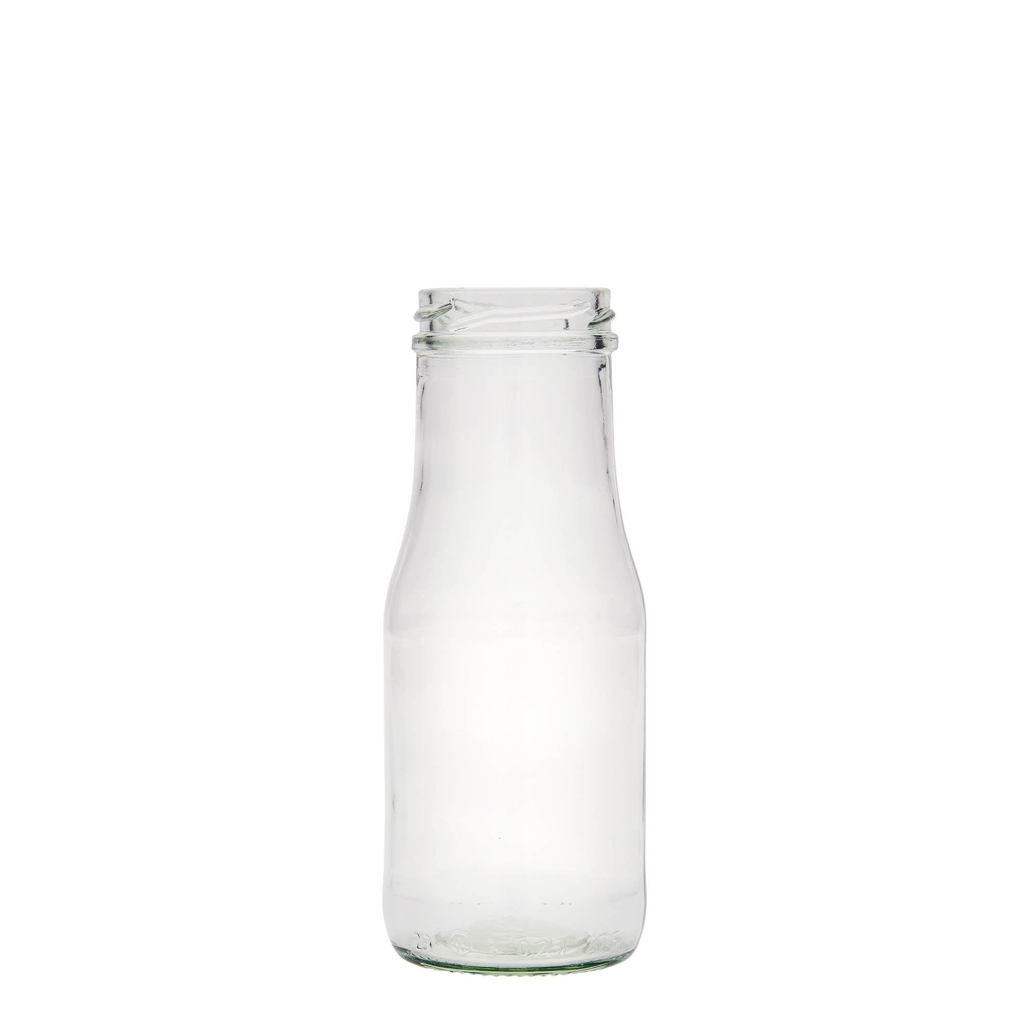 Bottiglia di vetro da 250 ml Susann, bocca: Twist-Off (TO 48) Bottiglia di vetro da 250 ml Susann, bocca: Twist-Off (TO 48)