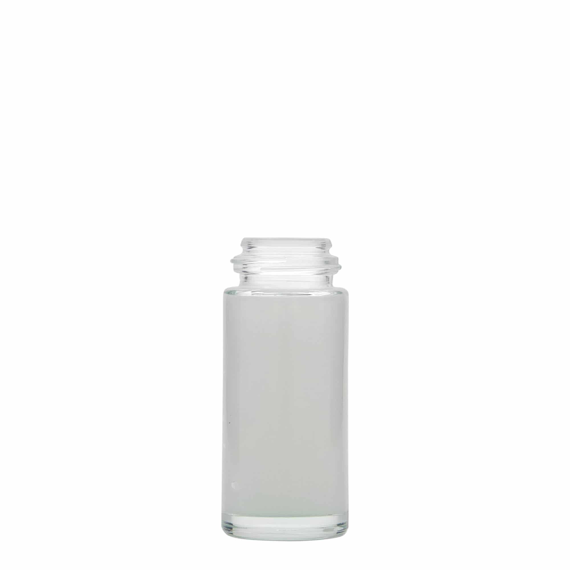 50 ml bottiglia roll-on, vetro, bocca: chiusura a vite
