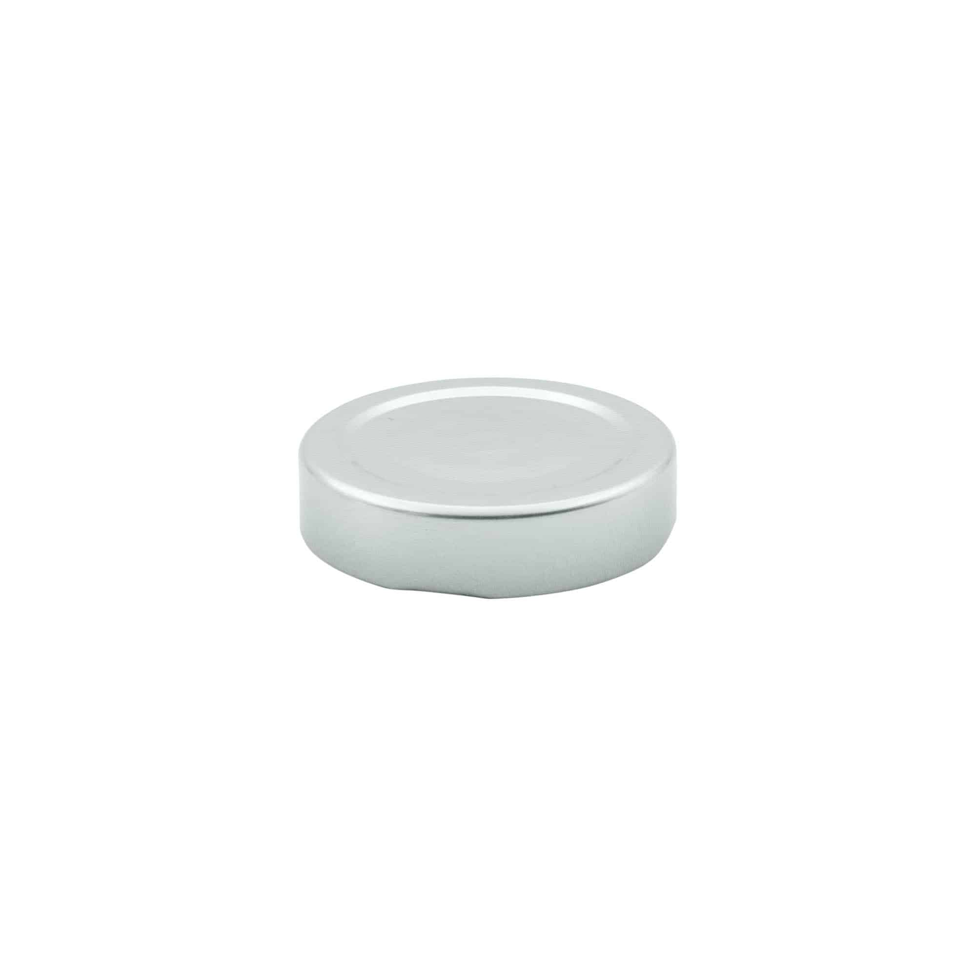 Chiusura Deep-Twist-Off, lamiera bianca, argento, per bocca: Deep-TO 58