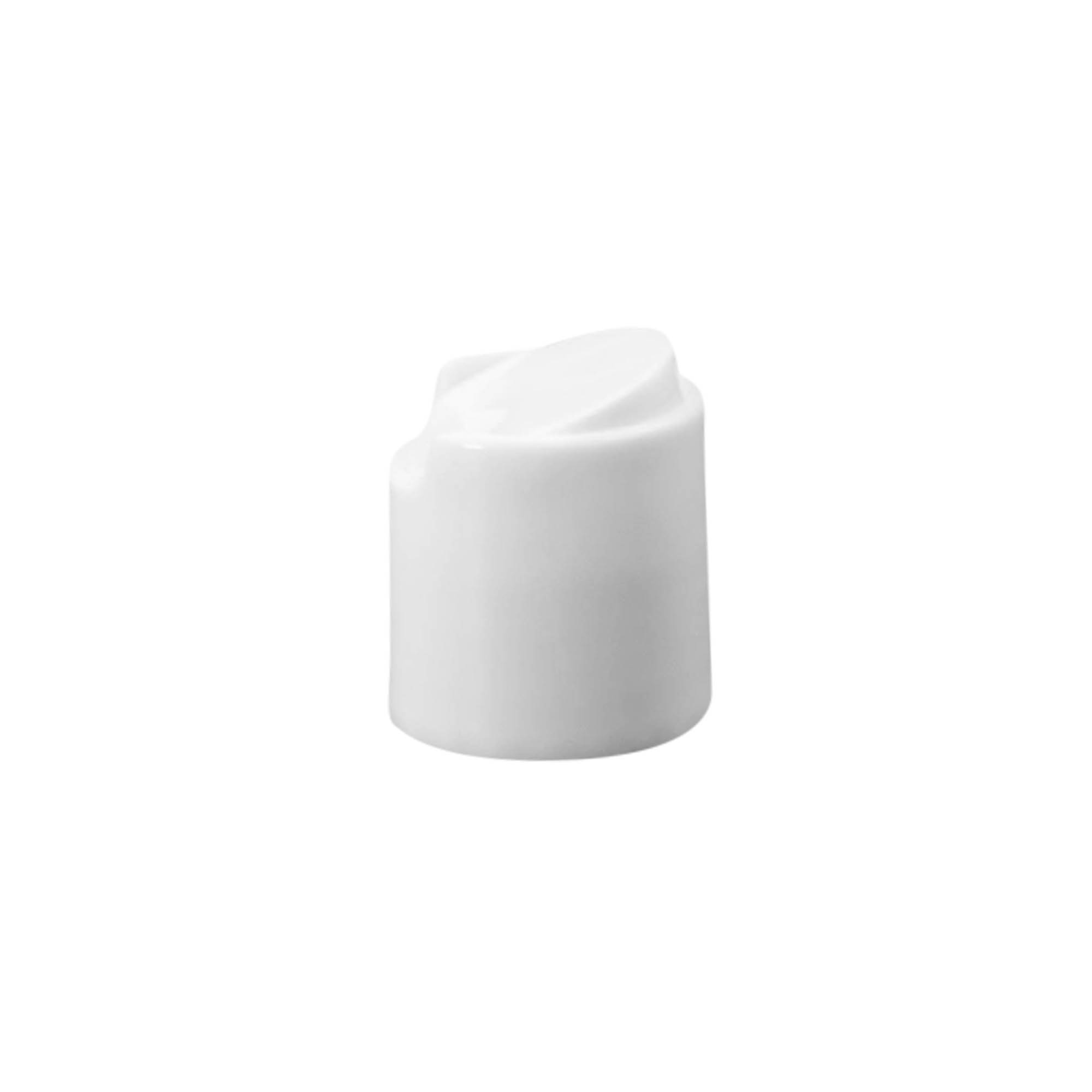 Chiusura a vite Disc Top, plastica PP, bianca, per bocca: 24/410 Chiusura a vite Disc Top, plastica PP, bianca, per bocca: 24/410