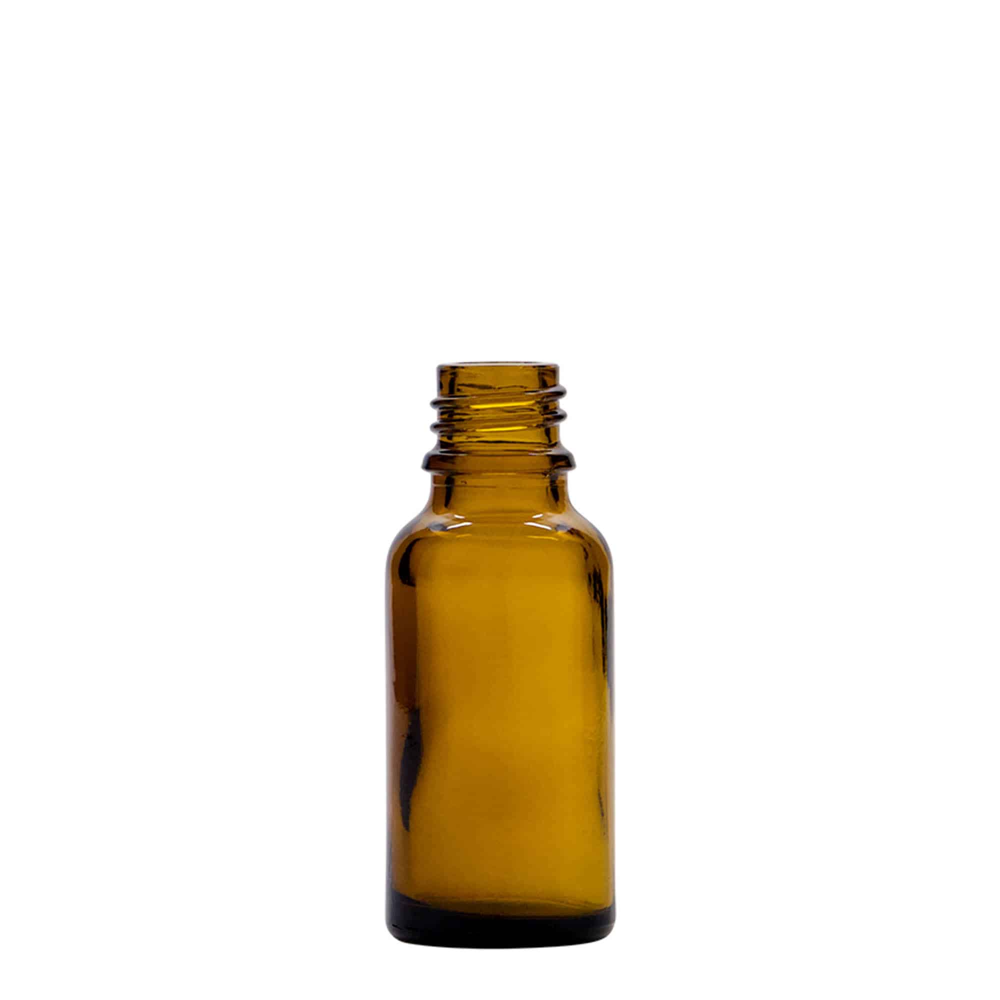 20 ml Flacone spray farmaceutico, vetro, marrone, imboccatura: DIN 18